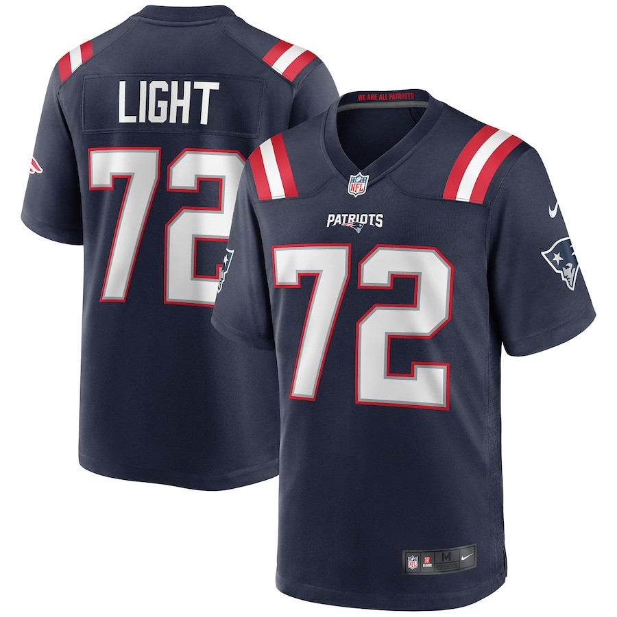 Matt Light 72 New England Patriots Men Game Retired Player Jersey - Navy JS8517 nicesnker