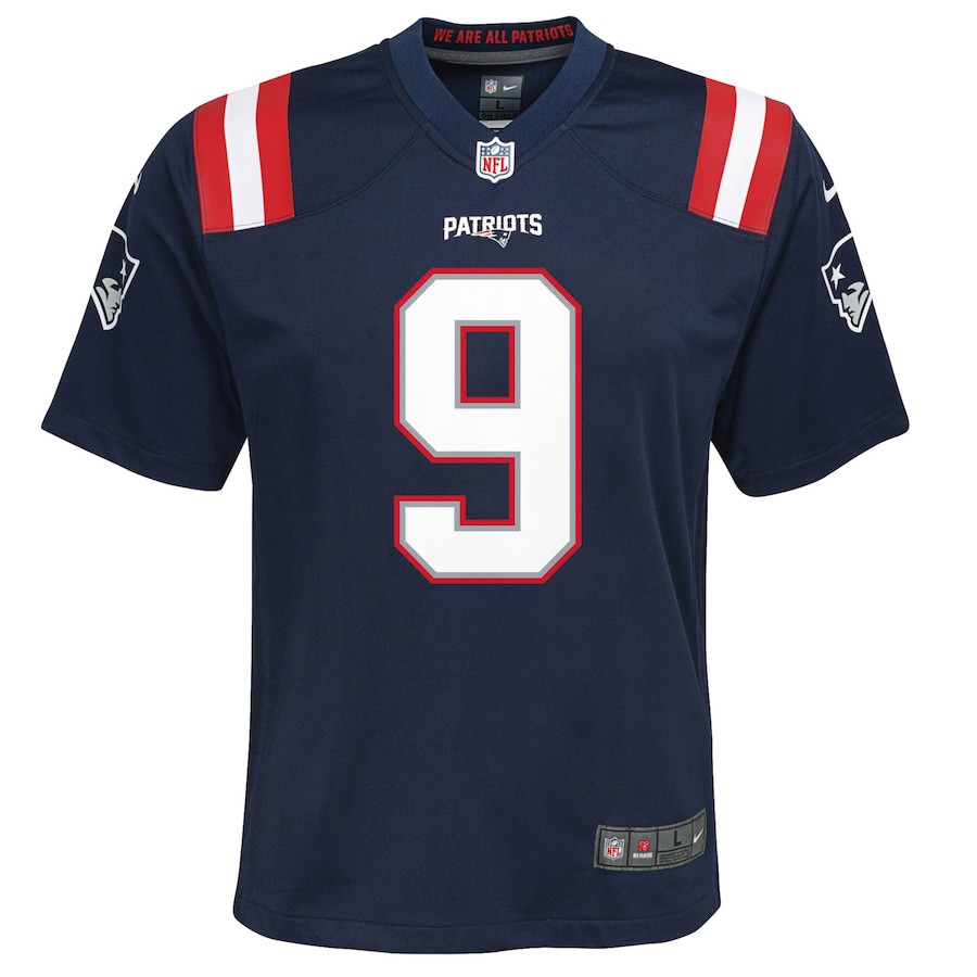 Alternative view of Matthew Judon 9 New England Patriots YOUTH Game Jersey - Navy JS4604 nicesnker