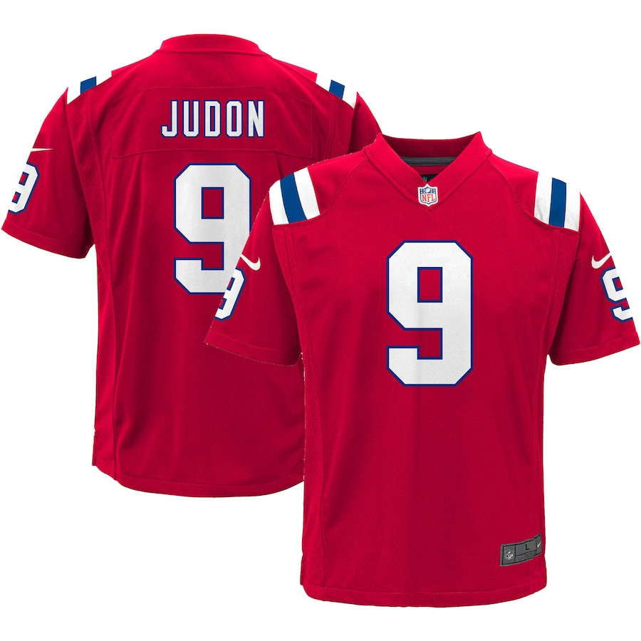 Matthew Judon 9 New England Patriots YOUTH Game Jersey - Red JS1594 nicesnker