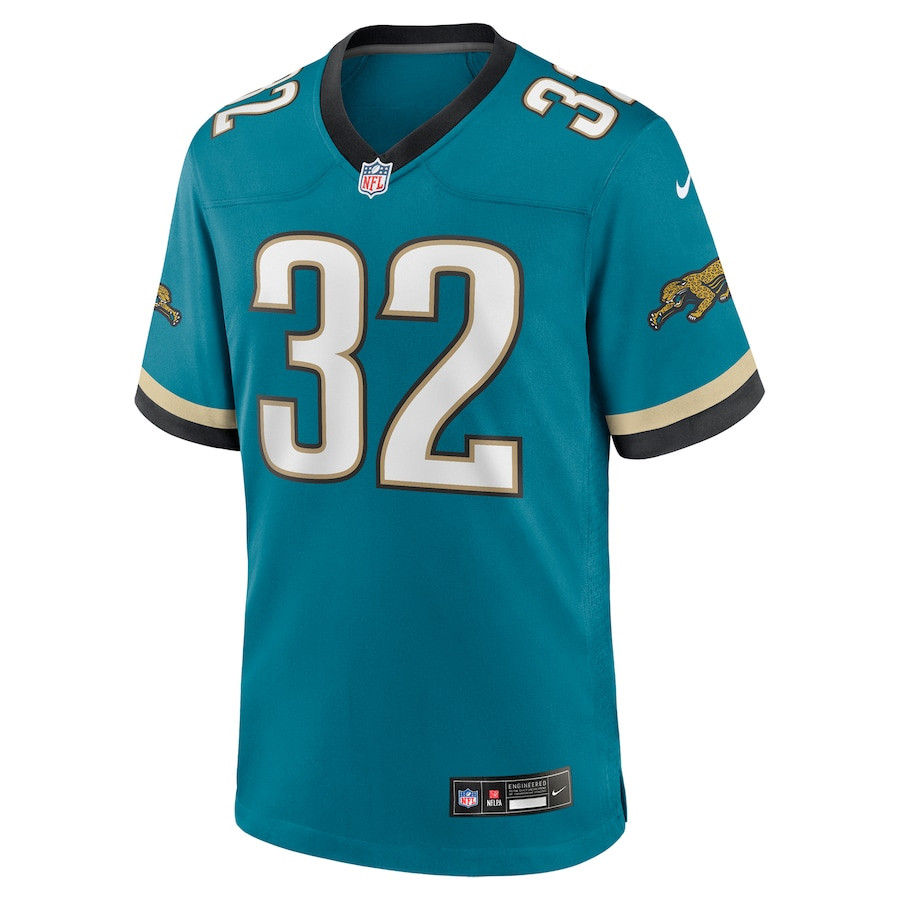 Alternative view of Maurice Jones-Drew 32 Jacksonville Jaguars Prowler Throwback Player Game Men Jersey - Teal JS1586 nicesnker