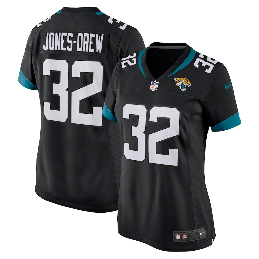 Maurice Jones-Drew 32 Jacksonville Jaguars Women Game Retired Jersey - Black JS2585 nicesnker