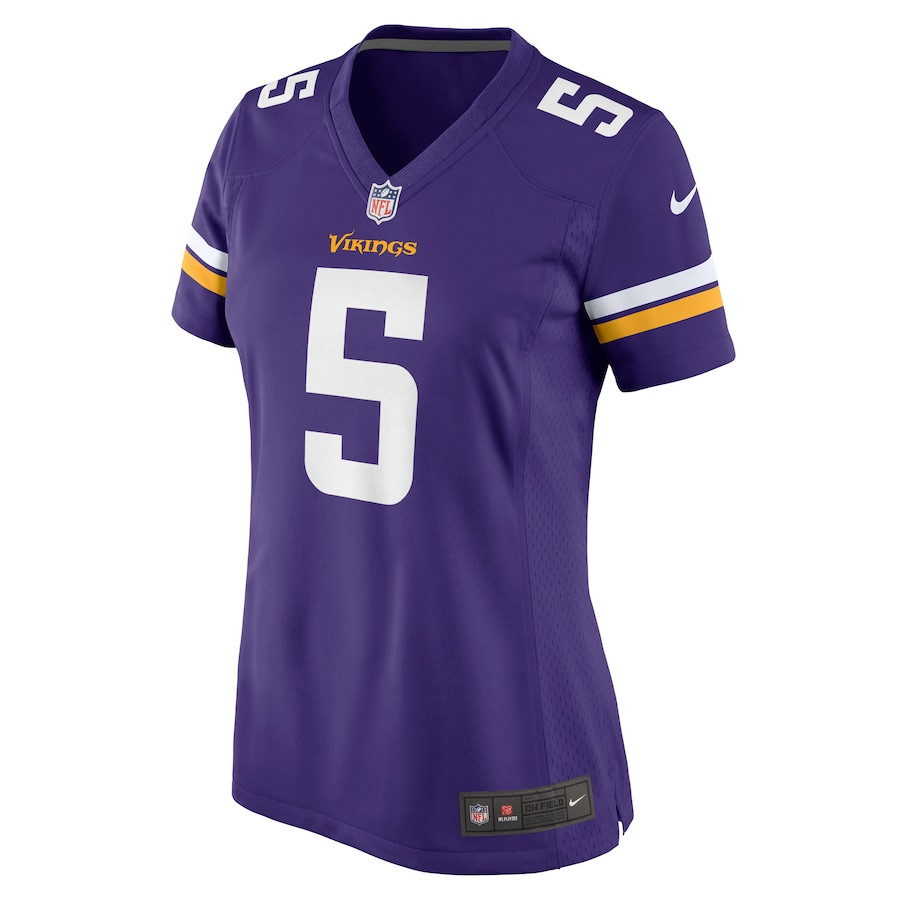 Alternative view of Mekhi Blackmon 5 Minnesota Vikings Women's Game Jersey - Purple JS5973 nicesnker