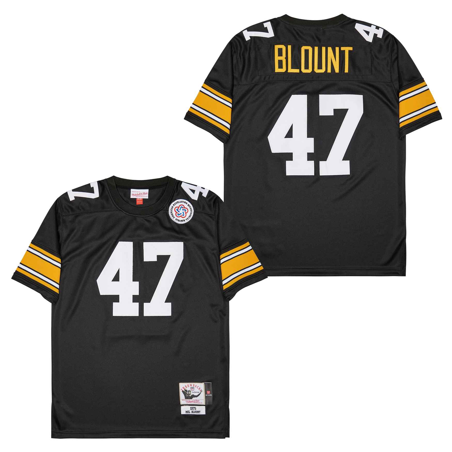 Mel Blount 47 Pittsburgh Steelers Retro Throwback Men Jersey - Black JS4602 nicesnker