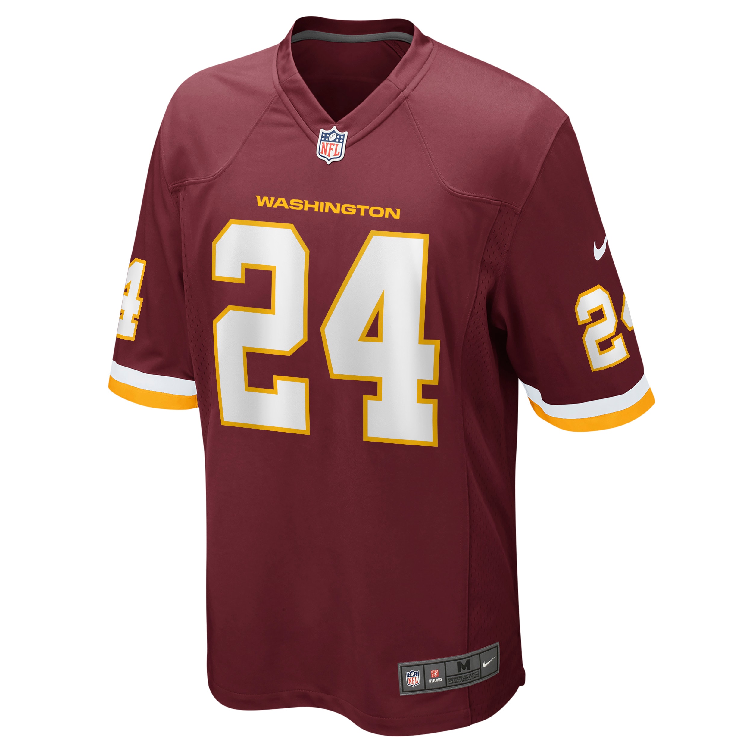 Alternative view of Men's Antonio Gibson Washington Football Team Burgundy Game Player Jersey JS3879 nicesnker