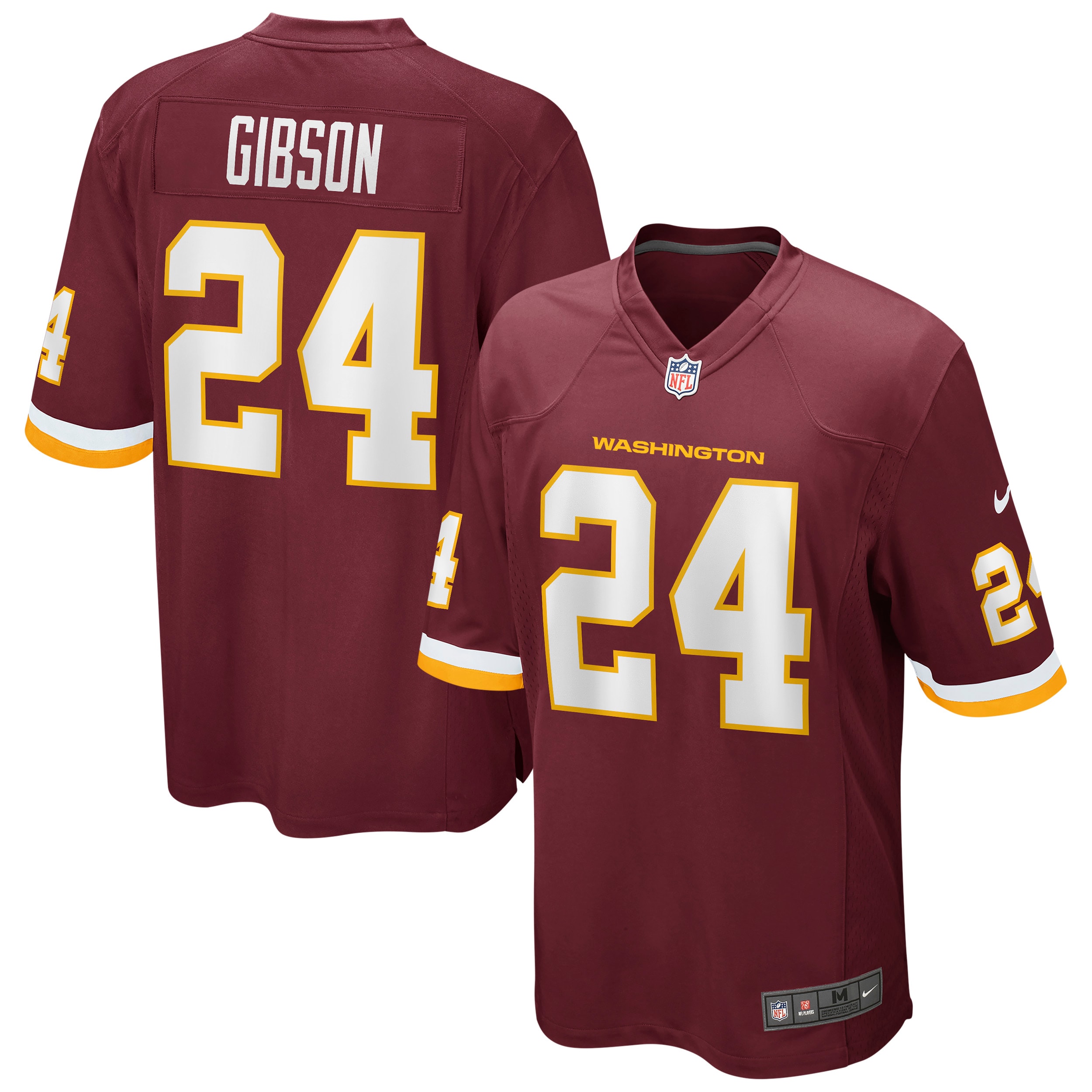 Men's Antonio Gibson Washington Football Team Burgundy Game Player Jersey JS3879 nicesnker