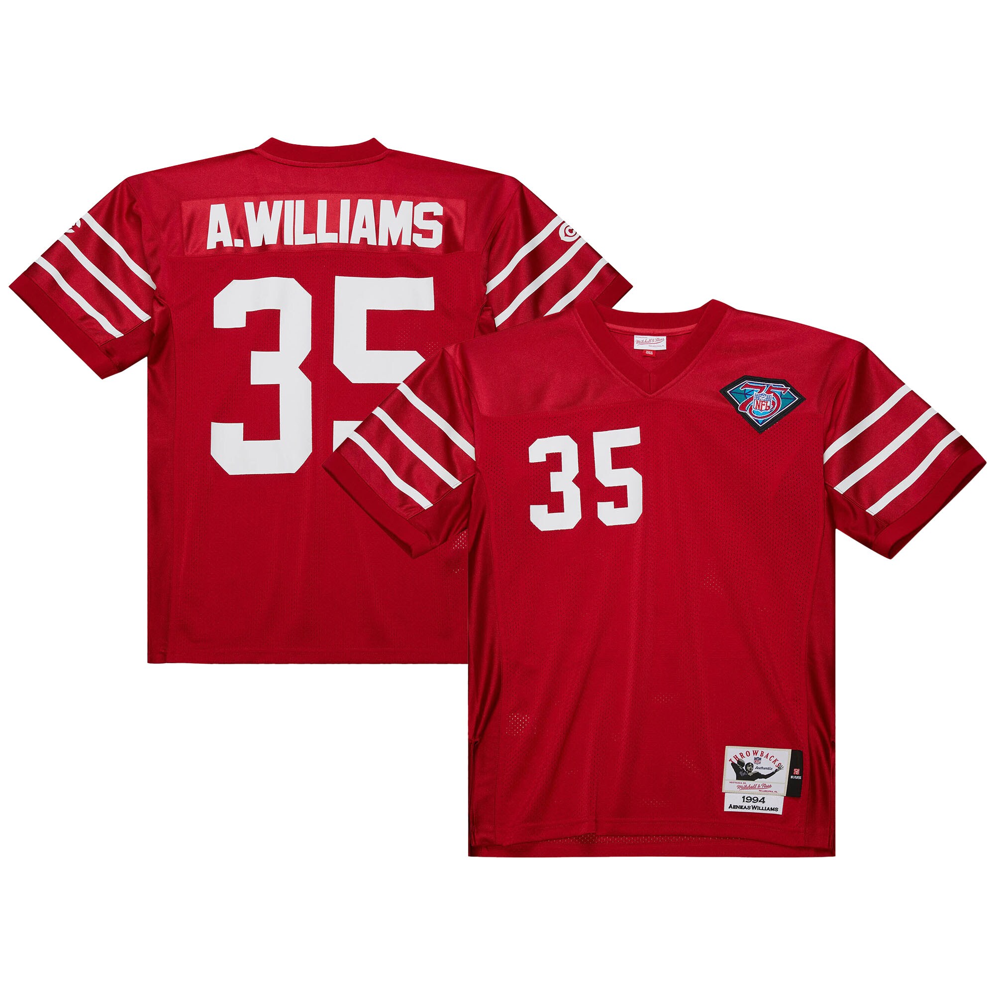 Men's Arizona Cardinals 1994 Aeneas Williams Mitchell & Ness Cardinal Throwback Retired Player Jersey JS7967 nicesnker