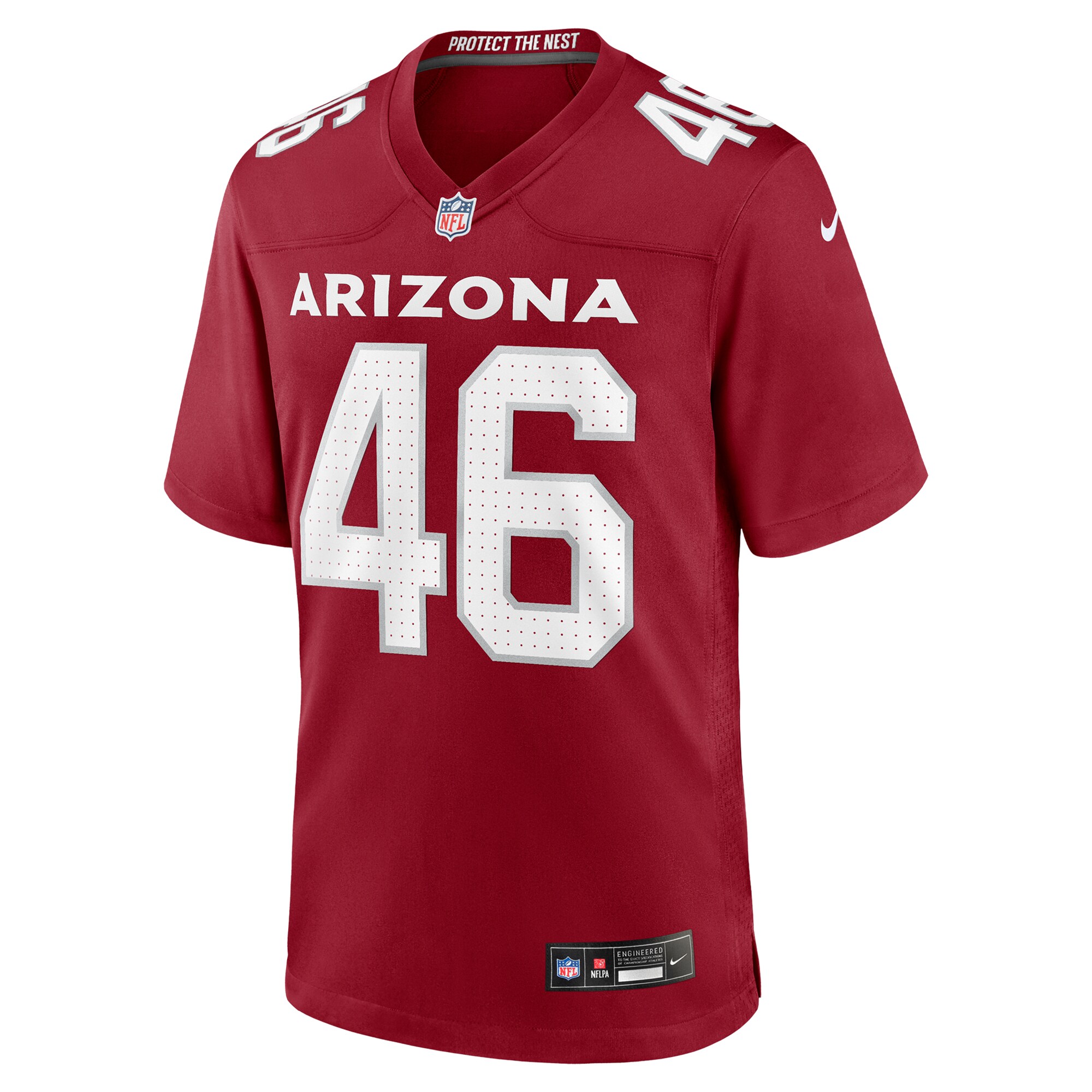 Alternative view of Men's Arizona Cardinals Aaron Brewer Cardinal Team Game Jersey JS1629 nicesnker