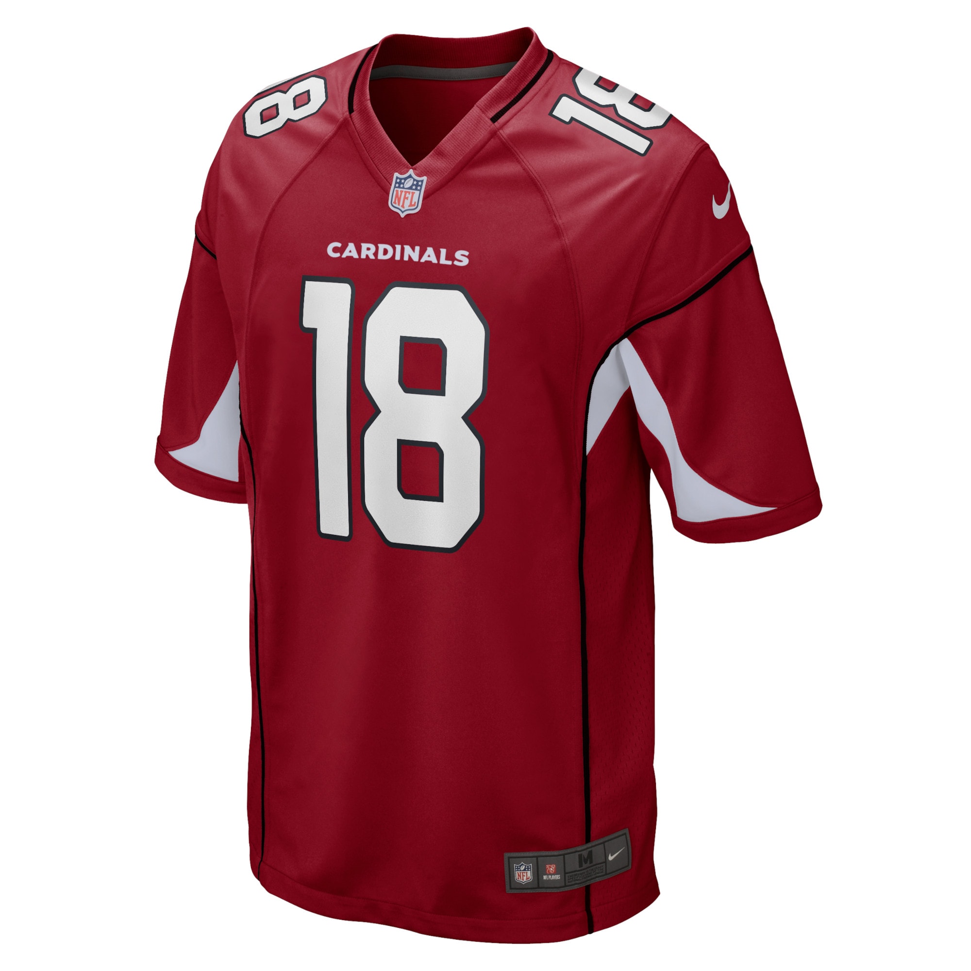 Alternative view of Men's Arizona Cardinals A.J. Green Cardinal Game Jersey JS6512 nicesnker