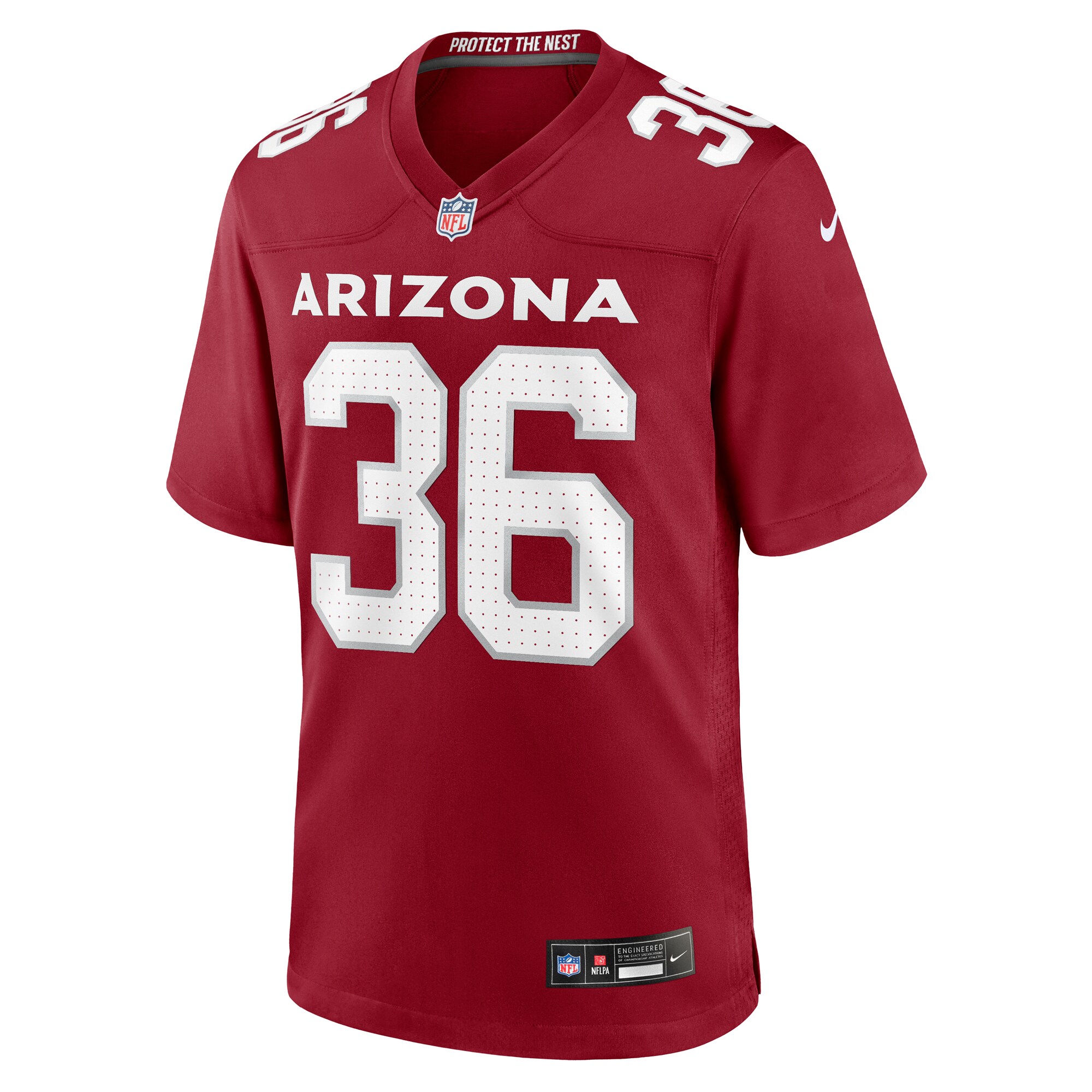 Alternative view of Men's Arizona Cardinals Andre Chachere Cardinal Team Game Jersey JS9653 nicesnker