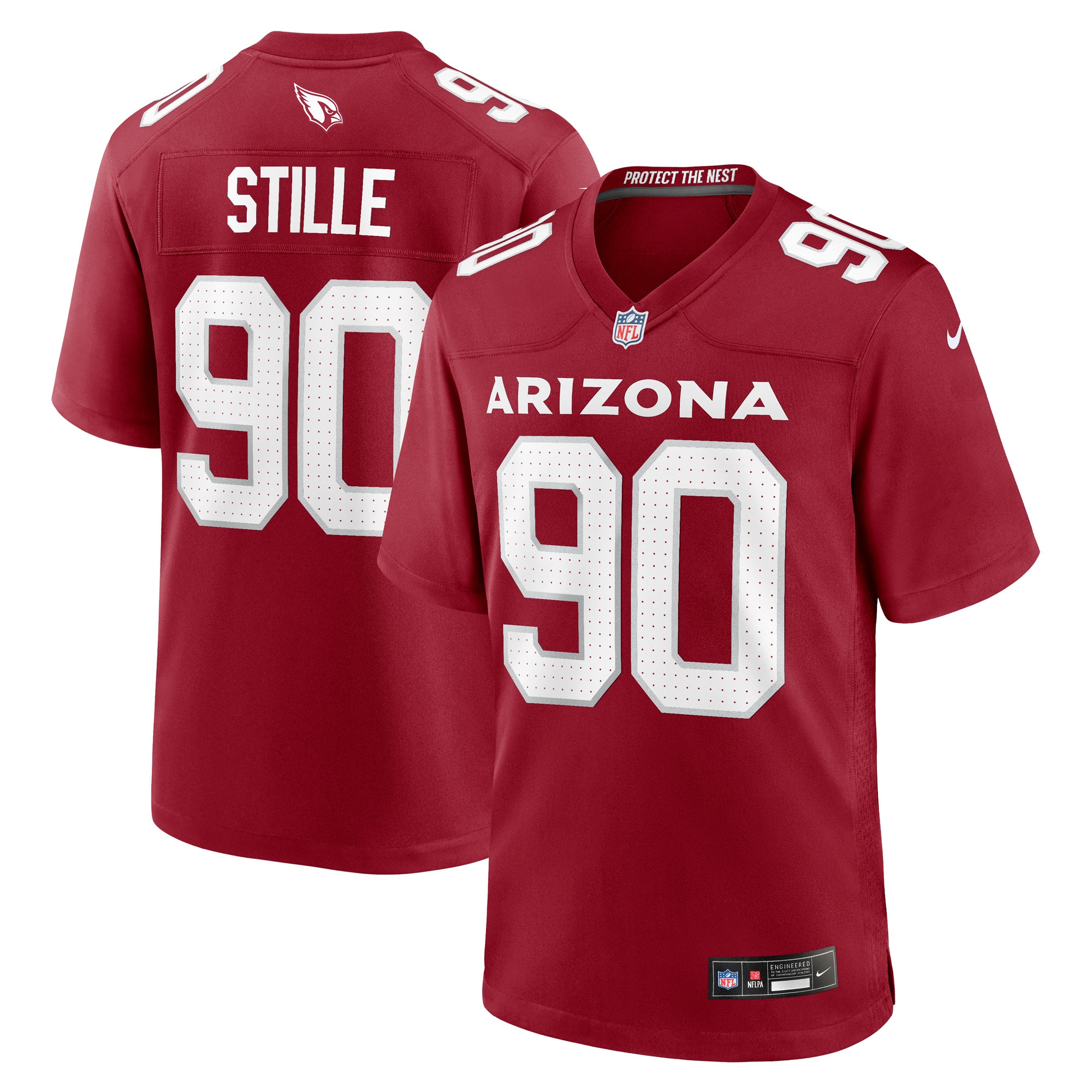 Men's Arizona Cardinals Ben Stille Cardinal Team Game Jersey JS9745 nicesnker