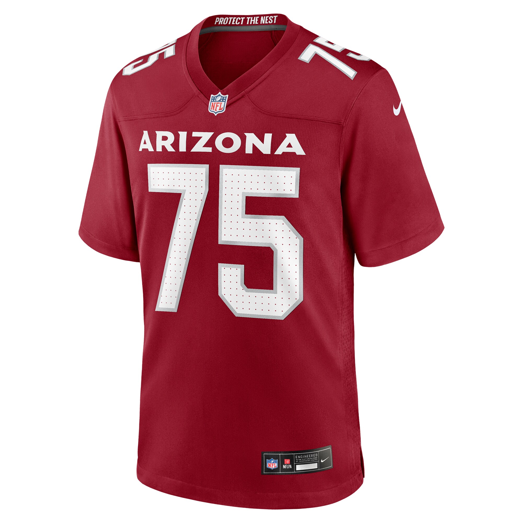 Alternative view of Men's Arizona Cardinals Christian Jones Cardinal Team Game Jersey JS3386 nicesnker