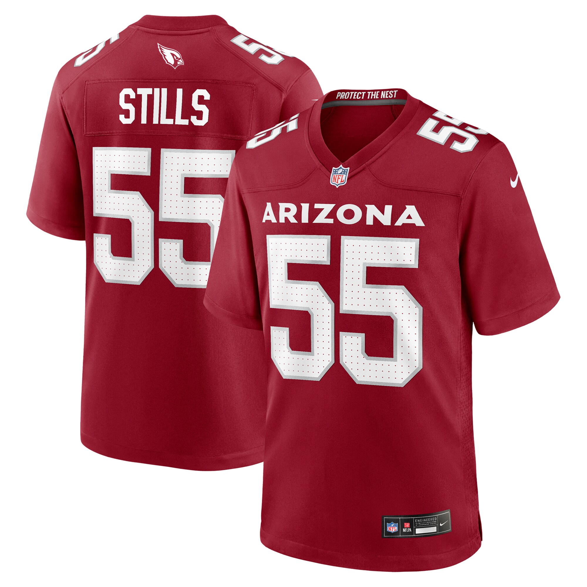 Men's Arizona Cardinals Dante Stills Cardinal Team Game Jersey JS3718 nicesnker