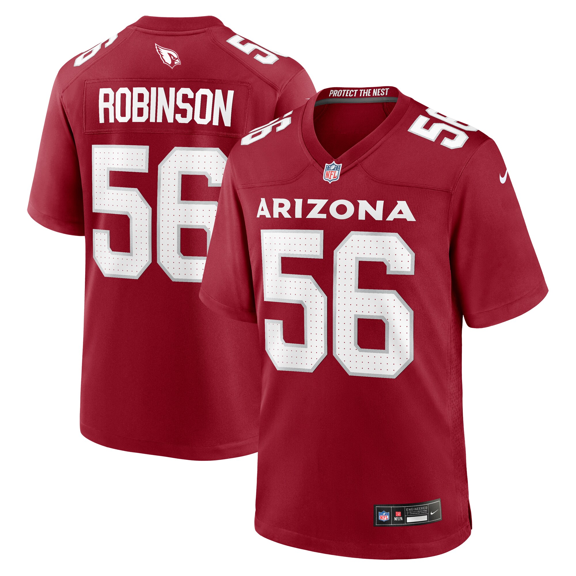 Men's Arizona Cardinals Darius Robinson Cardinal Player Game Jersey JS9616 nicesnker