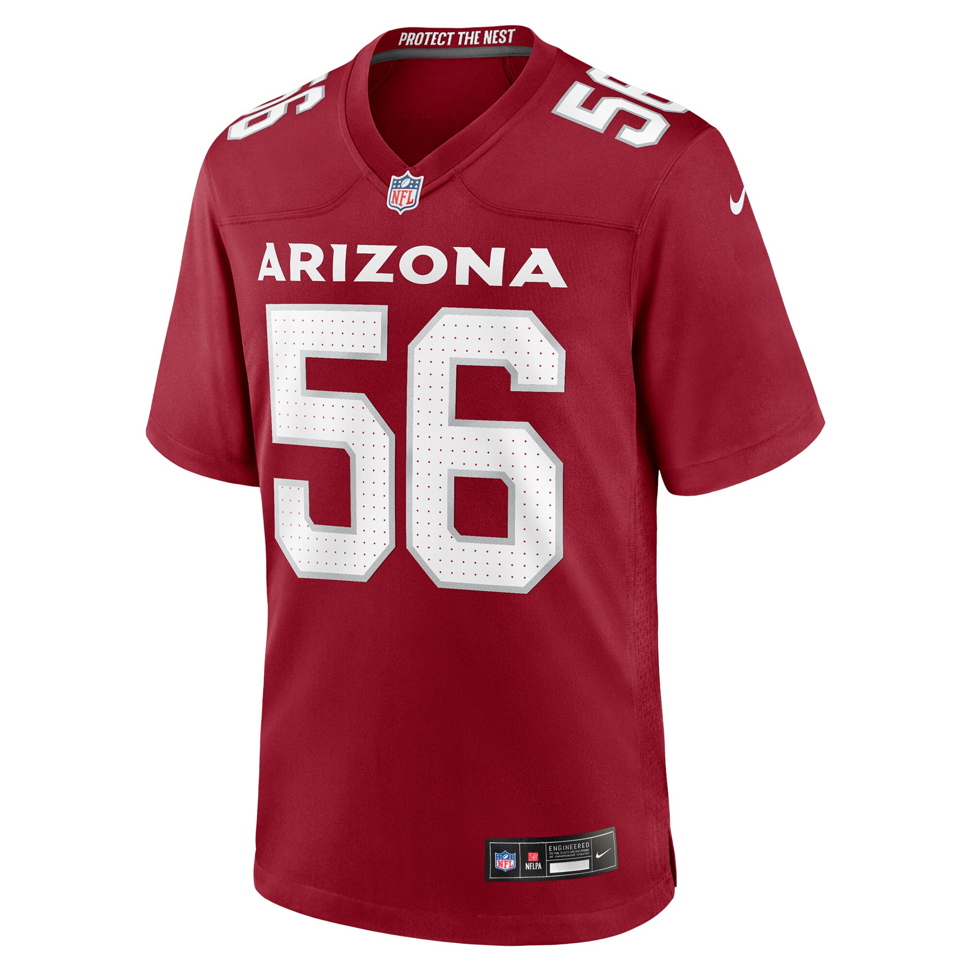 Alternative view of Men's Arizona Cardinals Darius Robinson Cardinal Team Game Jersey JS2430 nicesnker
