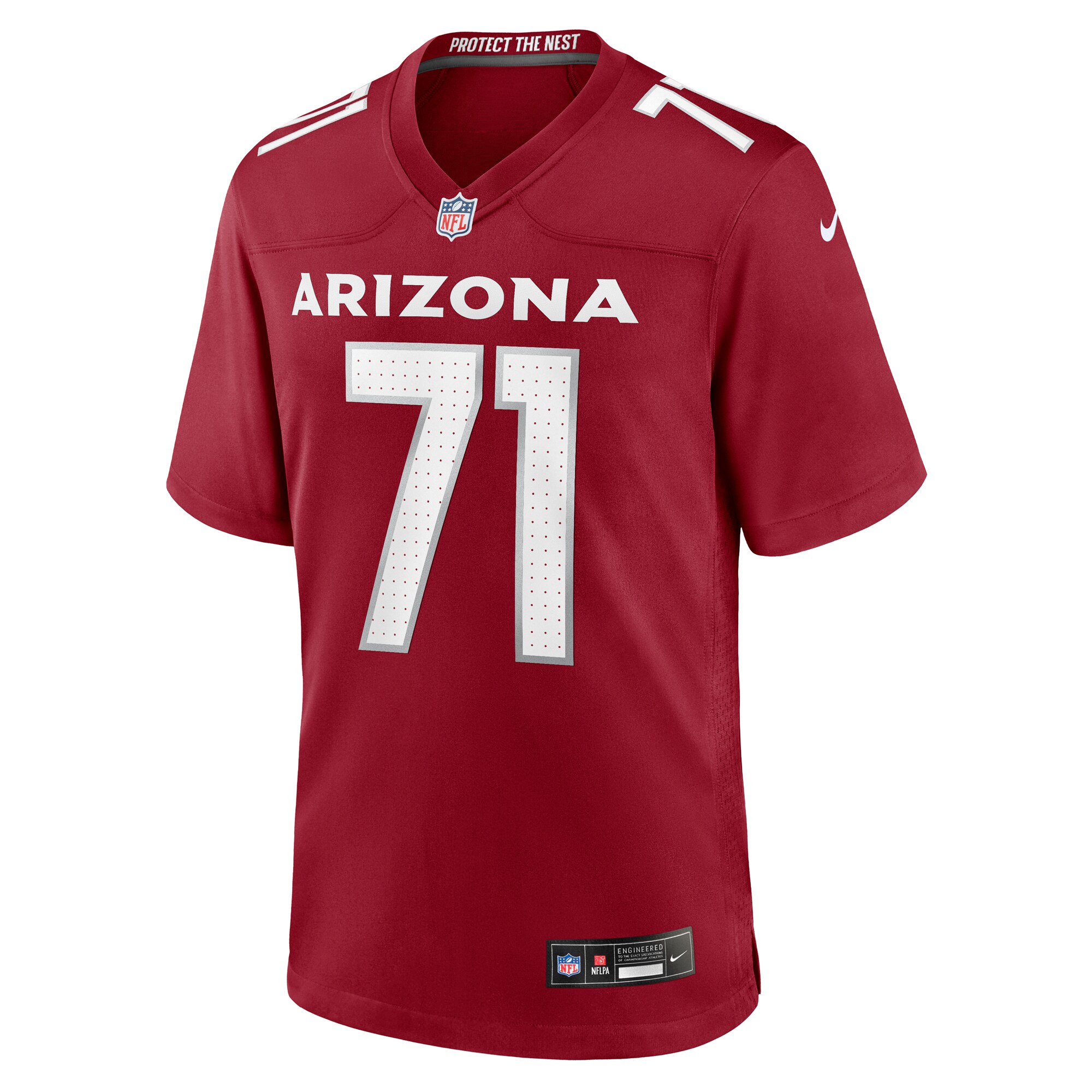 Alternative view of Men's Arizona Cardinals Dennis Daley Cardinal Game Player Jersey JS4468 nicesnker