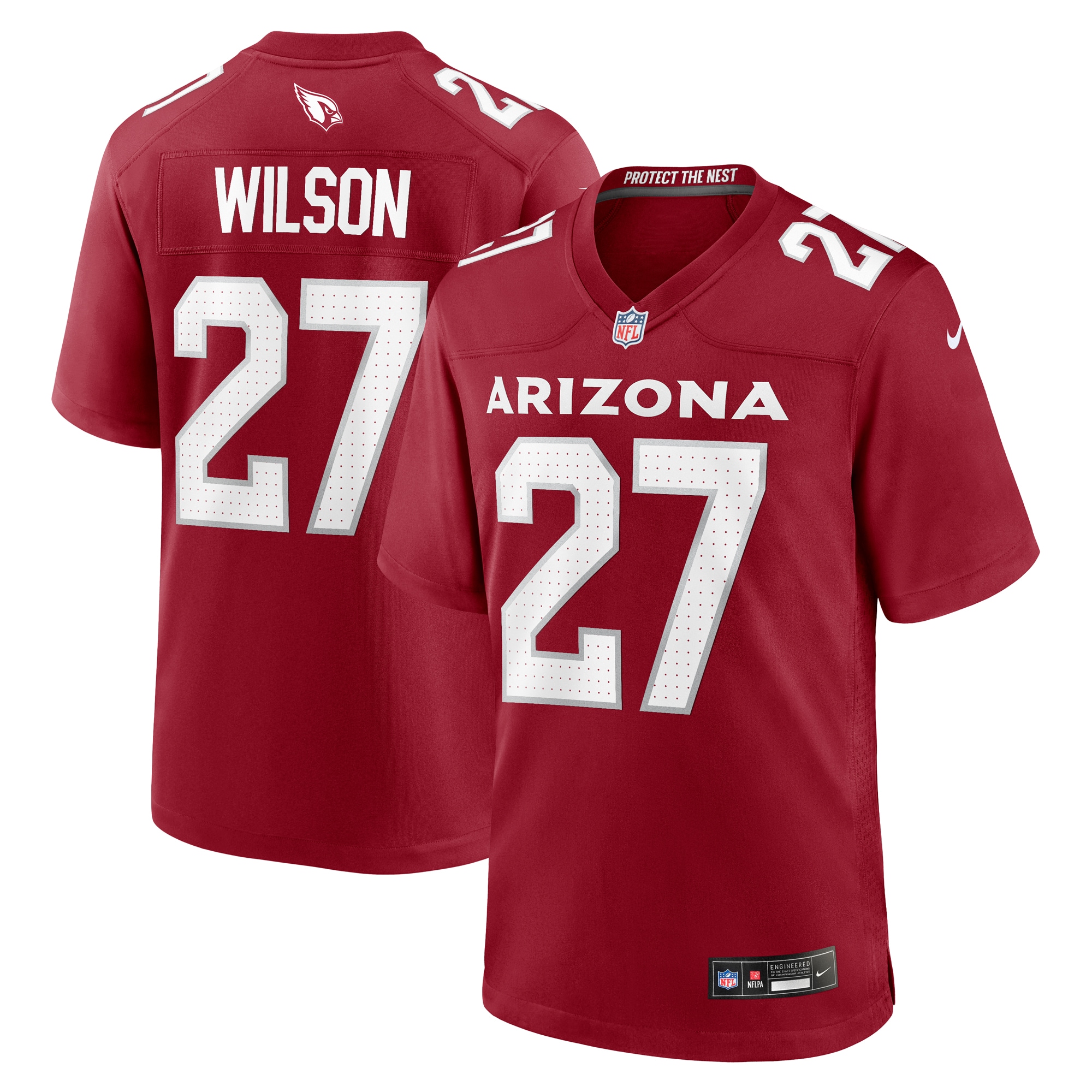 Men's Arizona Cardinals Divaad Wilson Cardinal Team Game Jersey JS8973 nicesnker