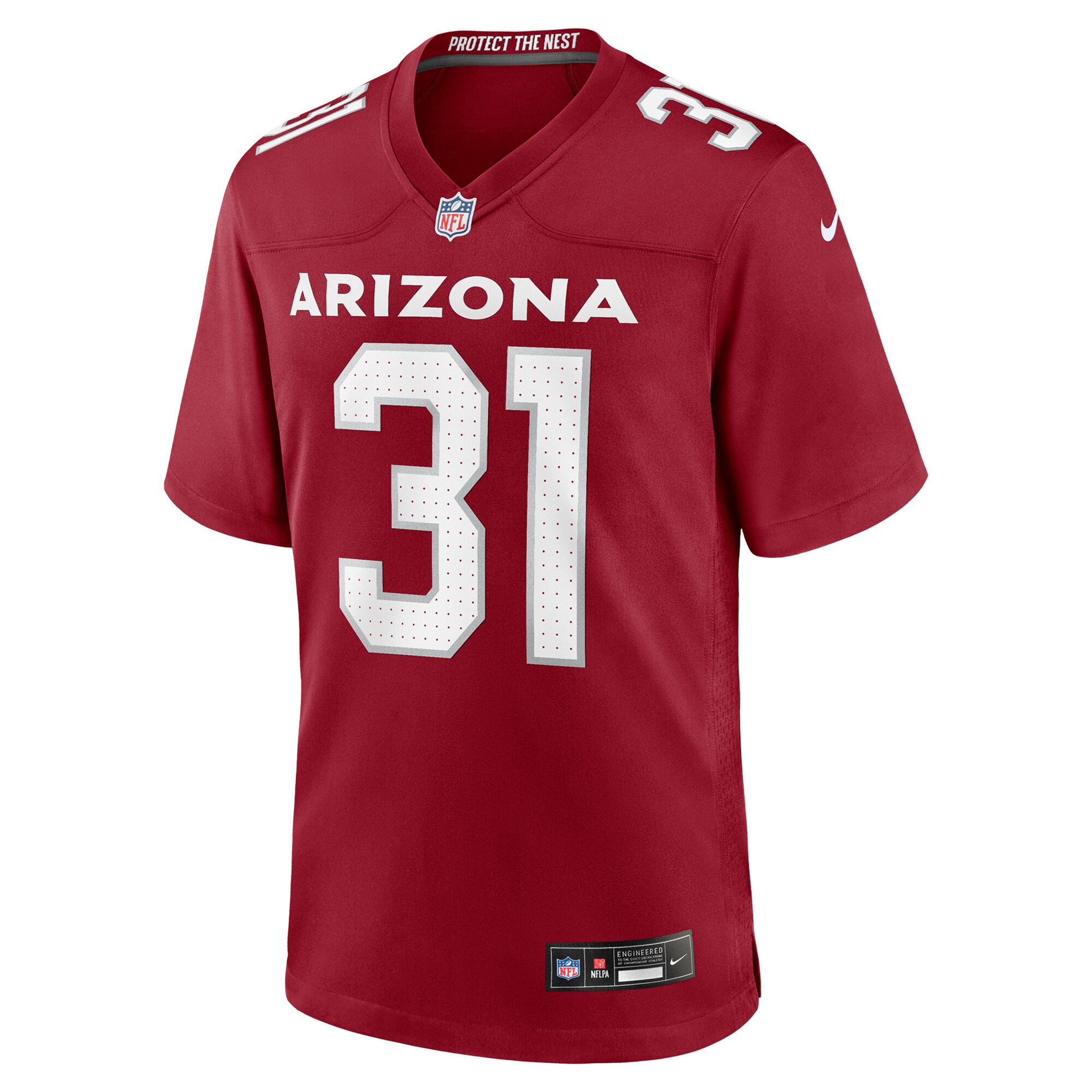 Alternative view of Men's Arizona Cardinals Emari Demercado Cardinal Team Game Jersey JS9890 nicesnker