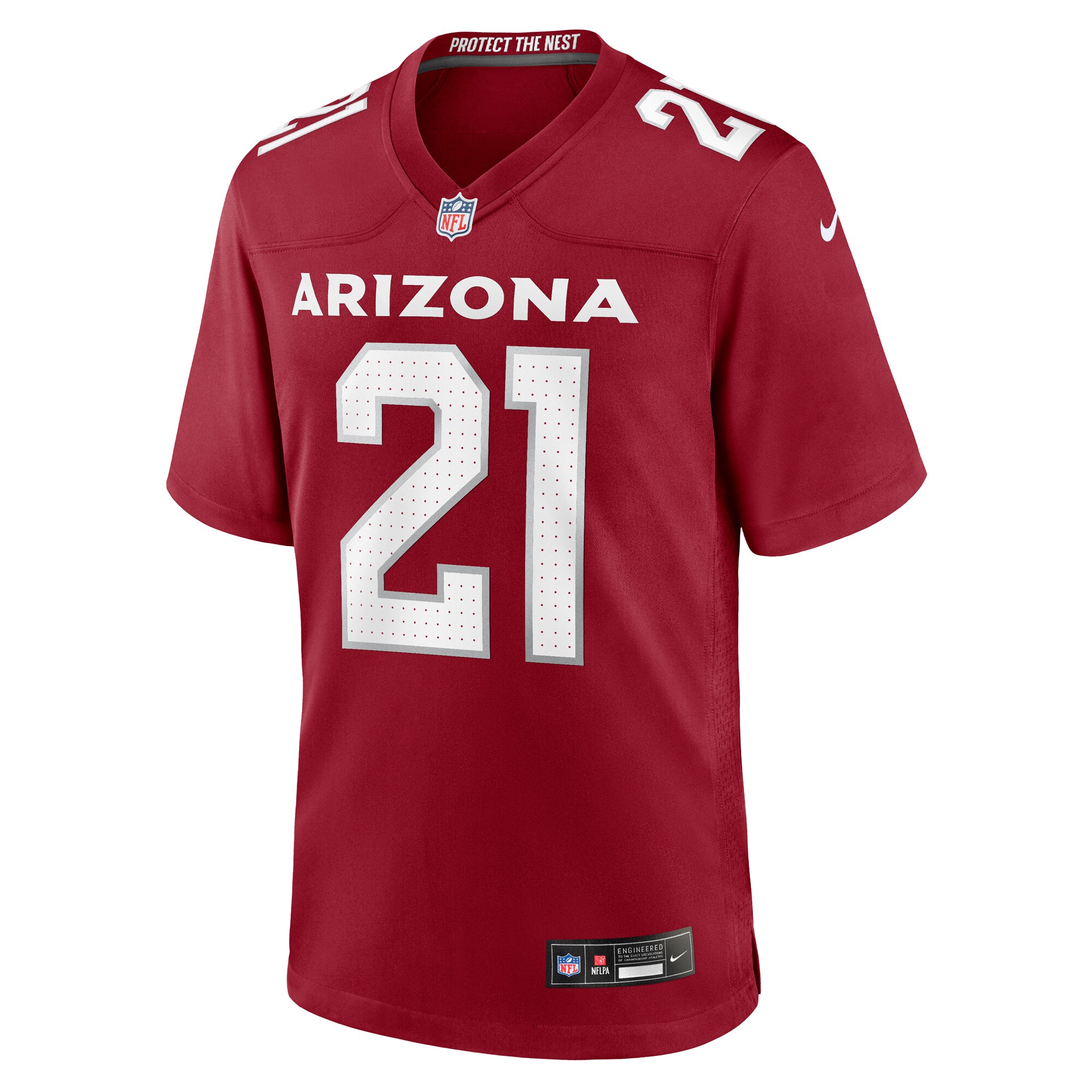 Alternative view of Men's Arizona Cardinals Garrett Williams Cardinal Game Jersey JS2130 nicesnker