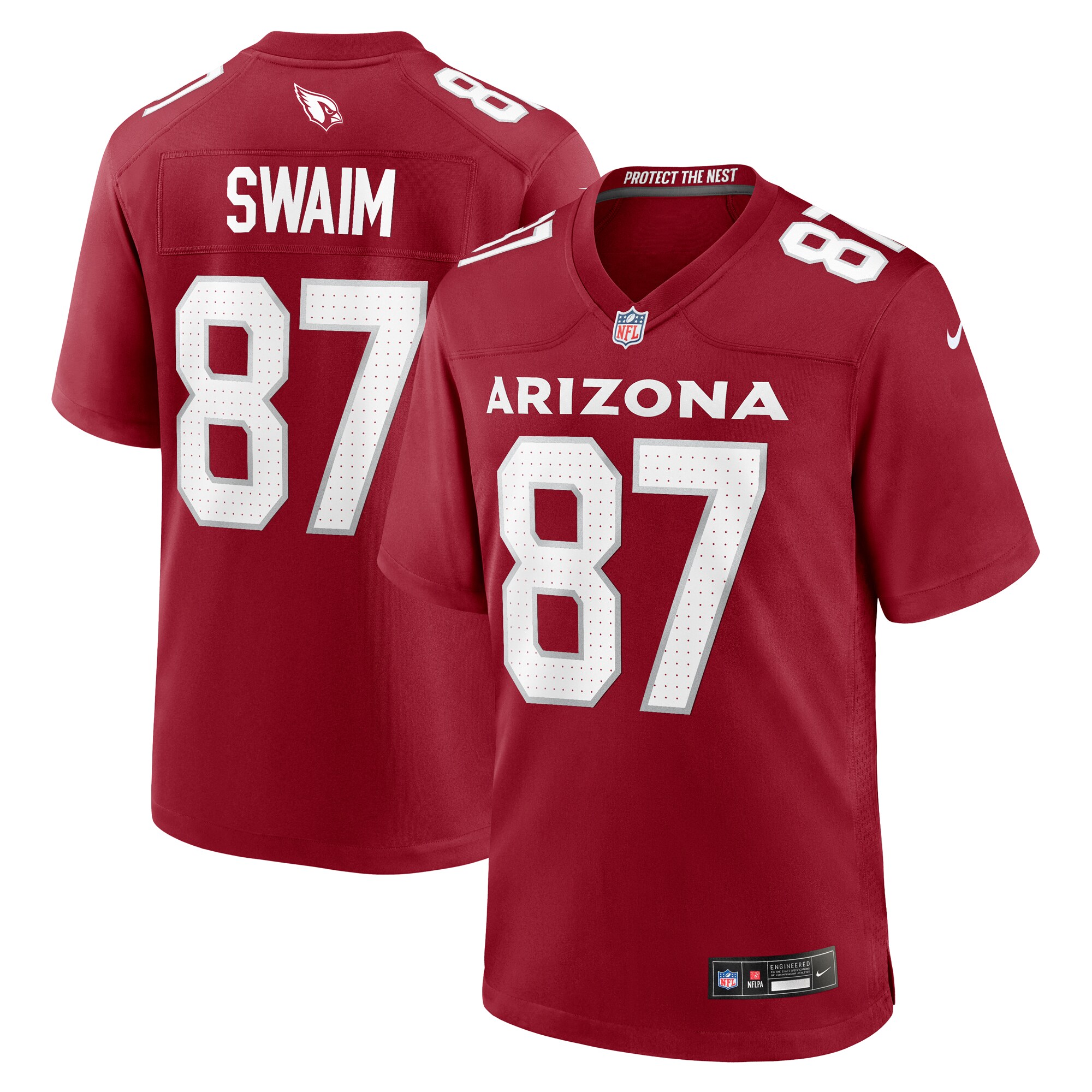 Men's Arizona Cardinals Geoff Swaim Cardinal Team Game Jersey JS1195 nicesnker