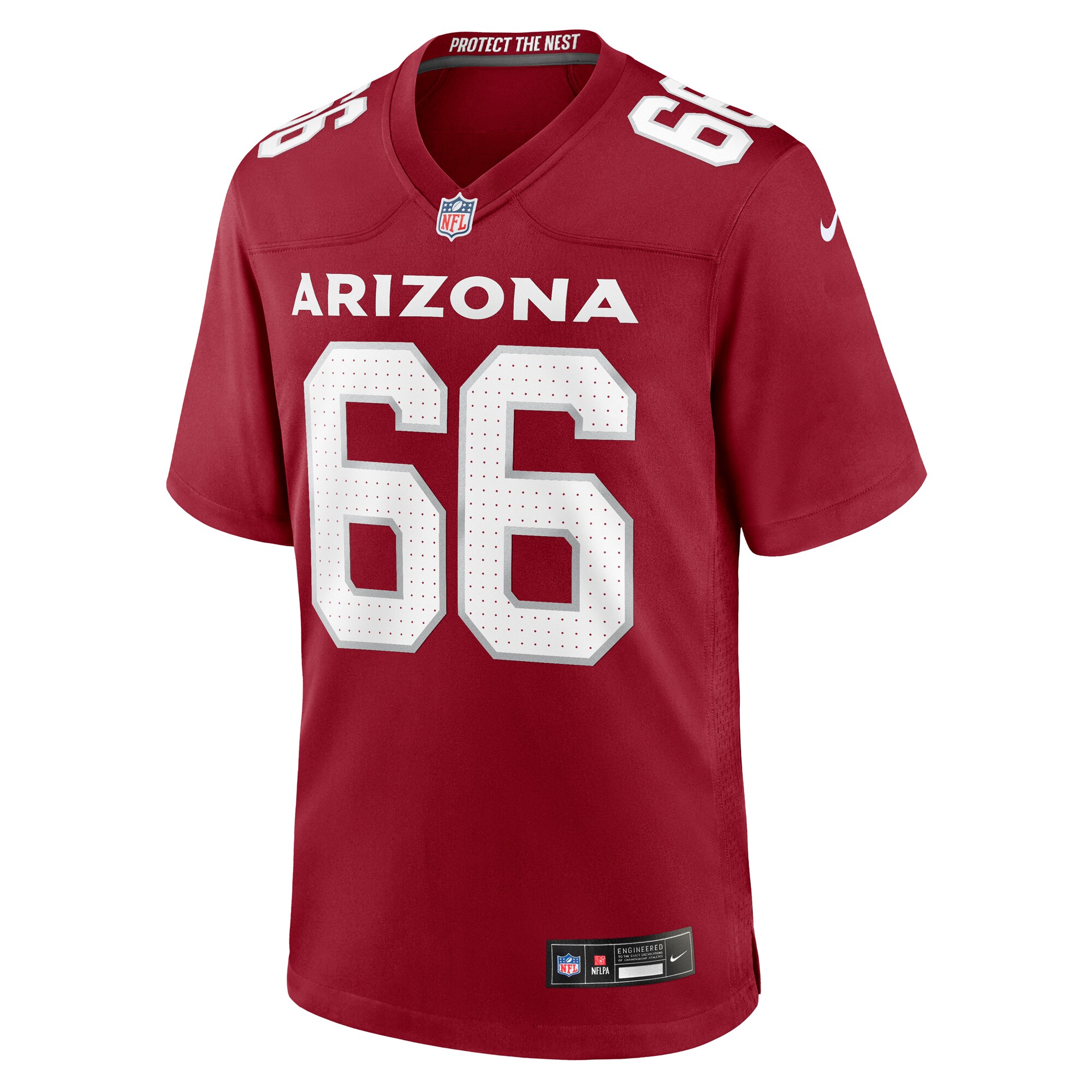 Alternative view of Men's Arizona Cardinals Jackson Barton Cardinal Team Game Jersey JS4099 nicesnker