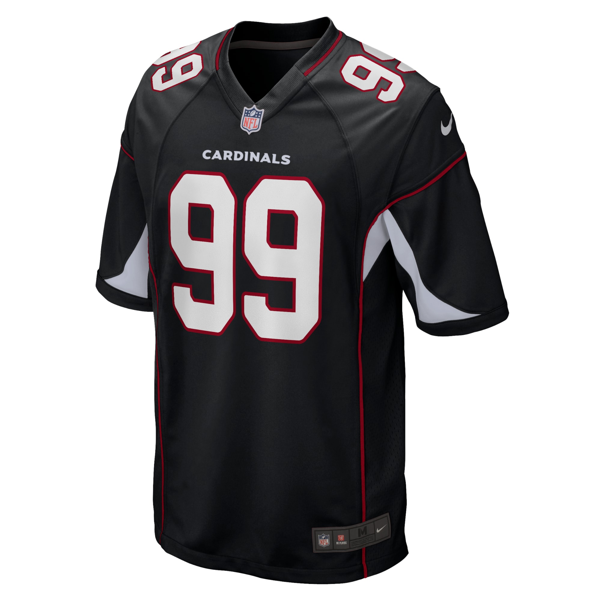 Alternative view of Men's Arizona Cardinals J.J. Watt Black Alternate Game Jersey JS7131 nicesnker