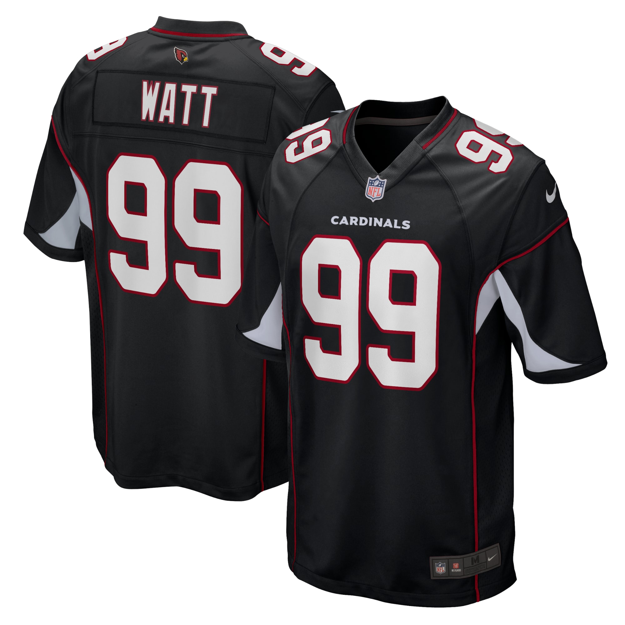Men's Arizona Cardinals J.J. Watt Black Alternate Game Jersey JS7131 nicesnker