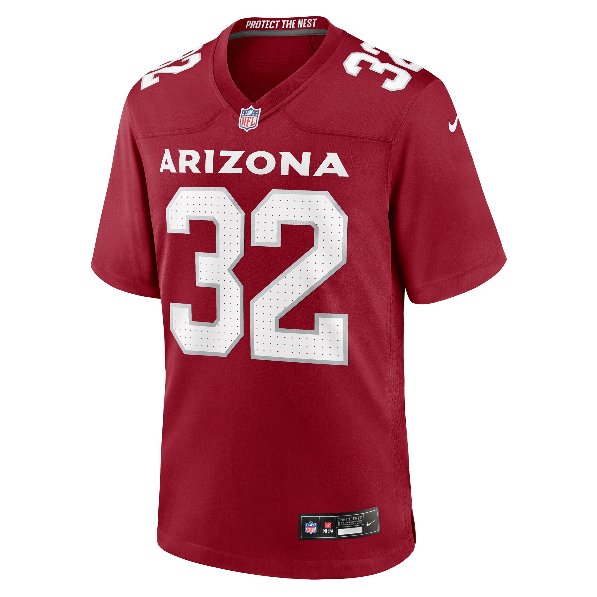 Alternative view of Men's Arizona Cardinals Joey Blount Cardinal Game Jersey JS1540 nicesnker
