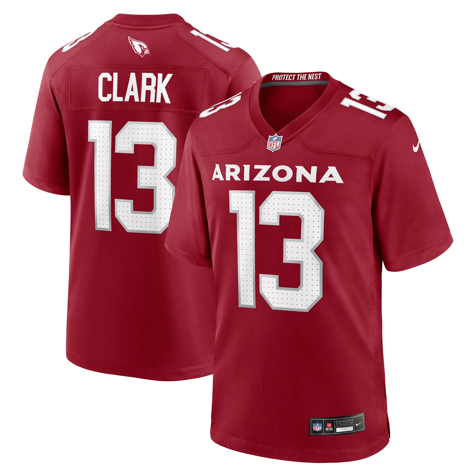Men's Arizona Cardinals Kei'Trel Clark Cardinal Game Jersey JS3507 nicesnker