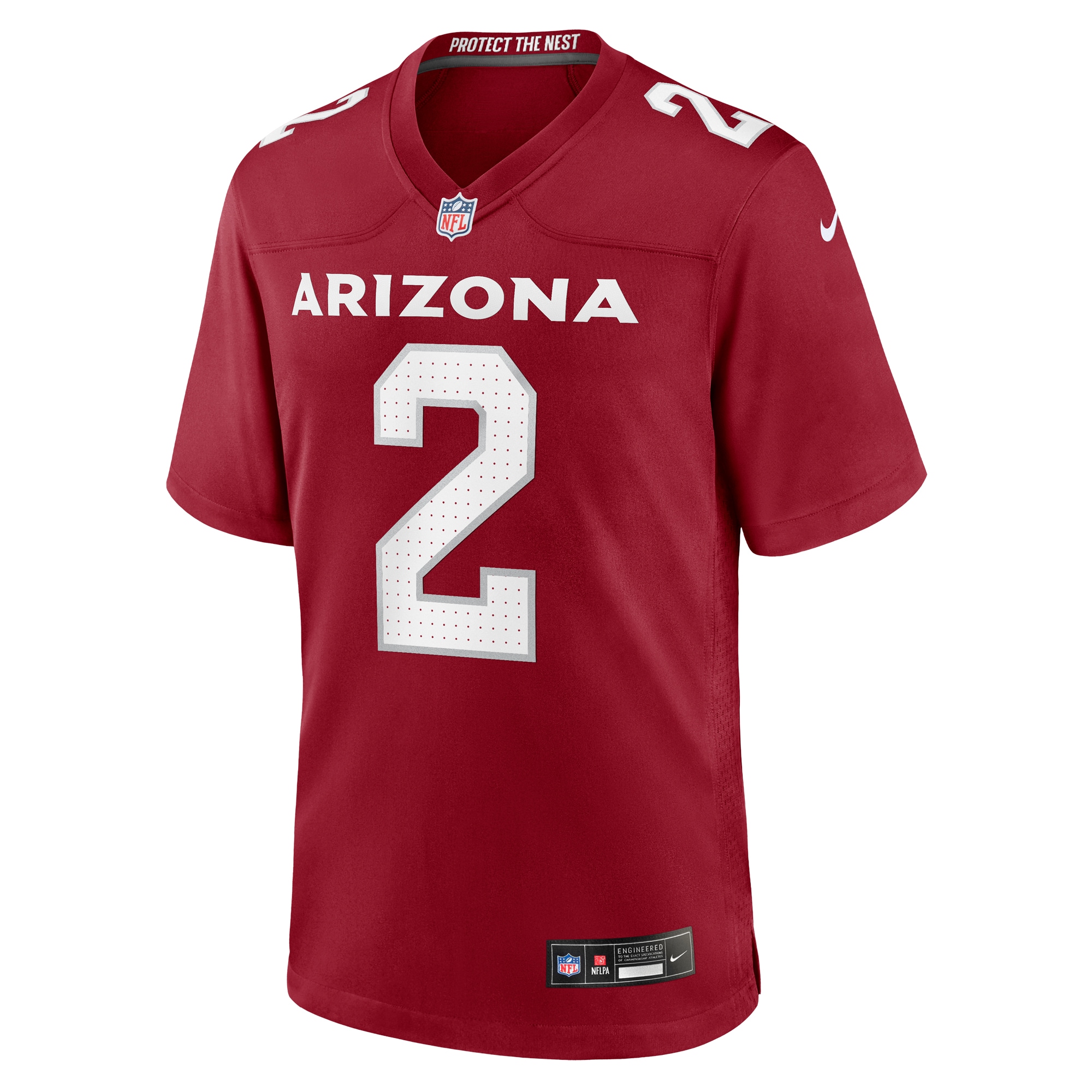 Alternative view of Men's Arizona Cardinals Marquise Brown Cardinal Home Game Jersey JS2104 nicesnker
