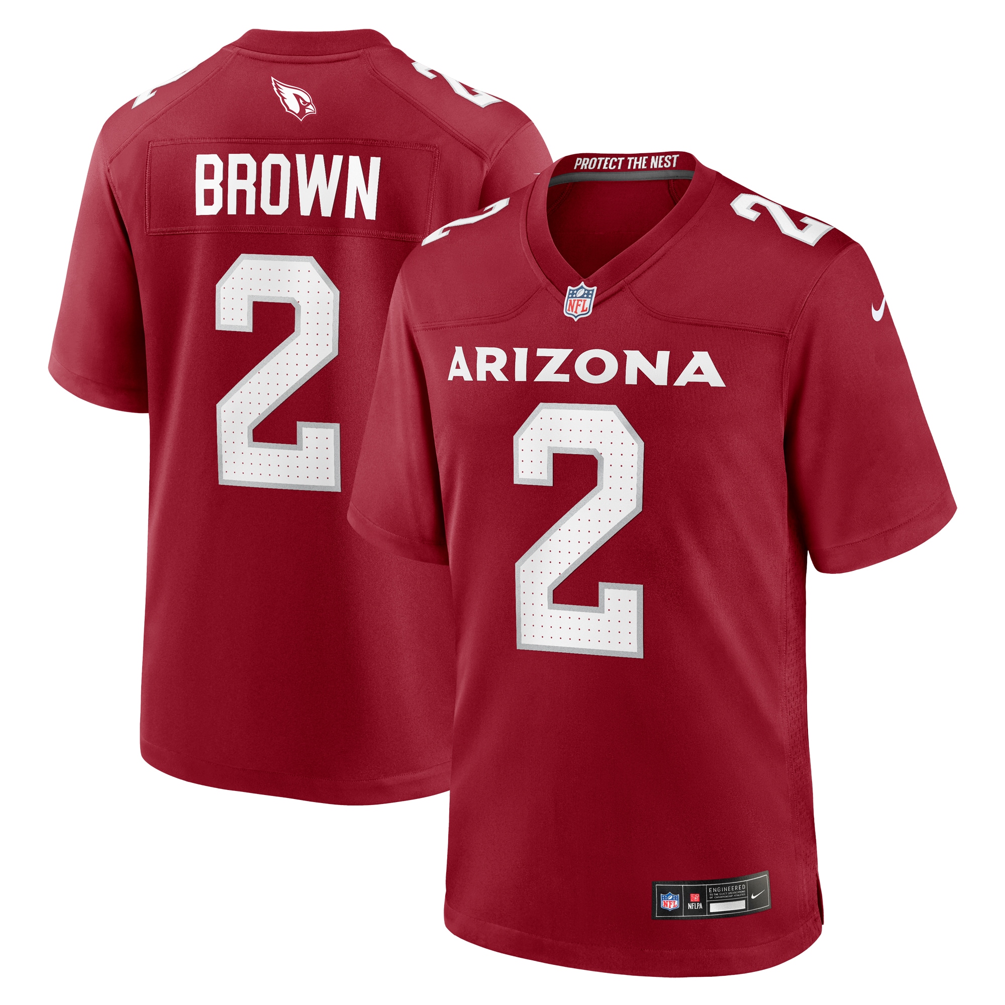 Men's Arizona Cardinals Marquise Brown Cardinal Home Game Jersey JS2104 nicesnker