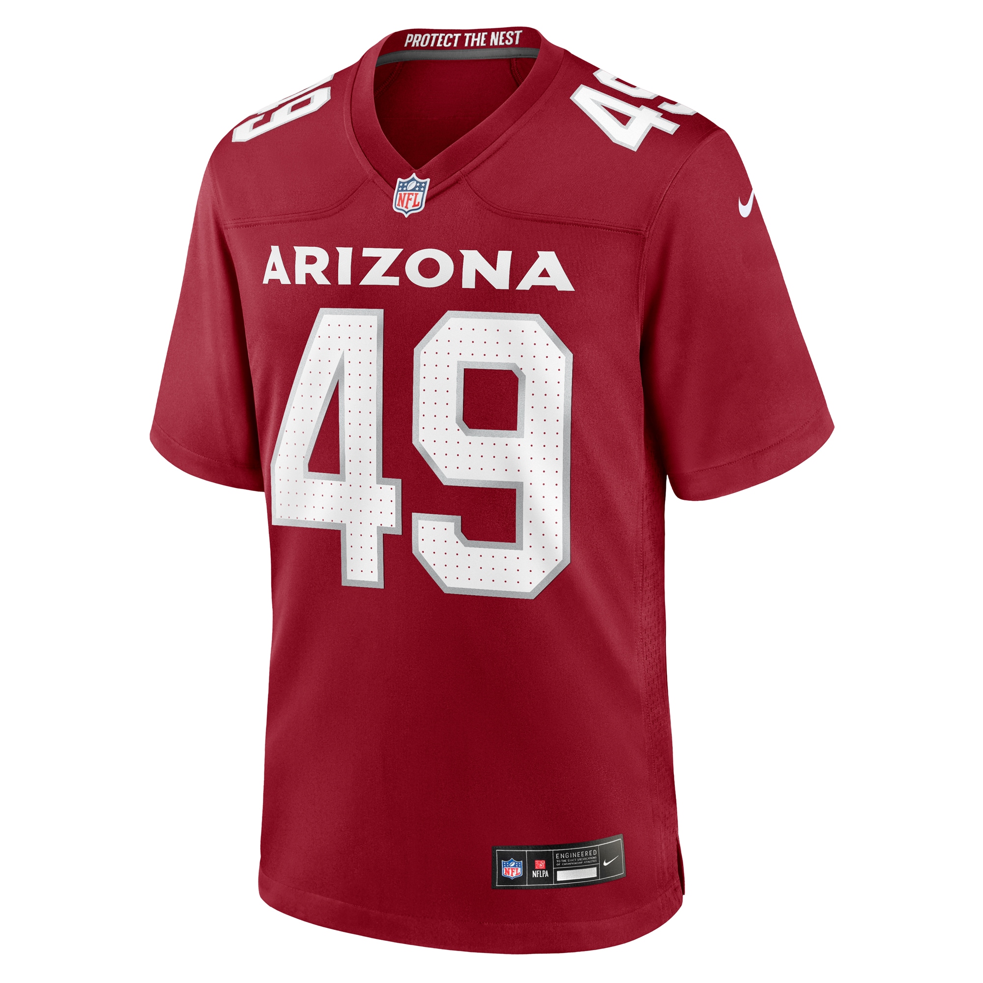 Alternative view of Men's Arizona Cardinals Starling Thomas V Cardinal Team Game Jersey JS8455 nicesnker