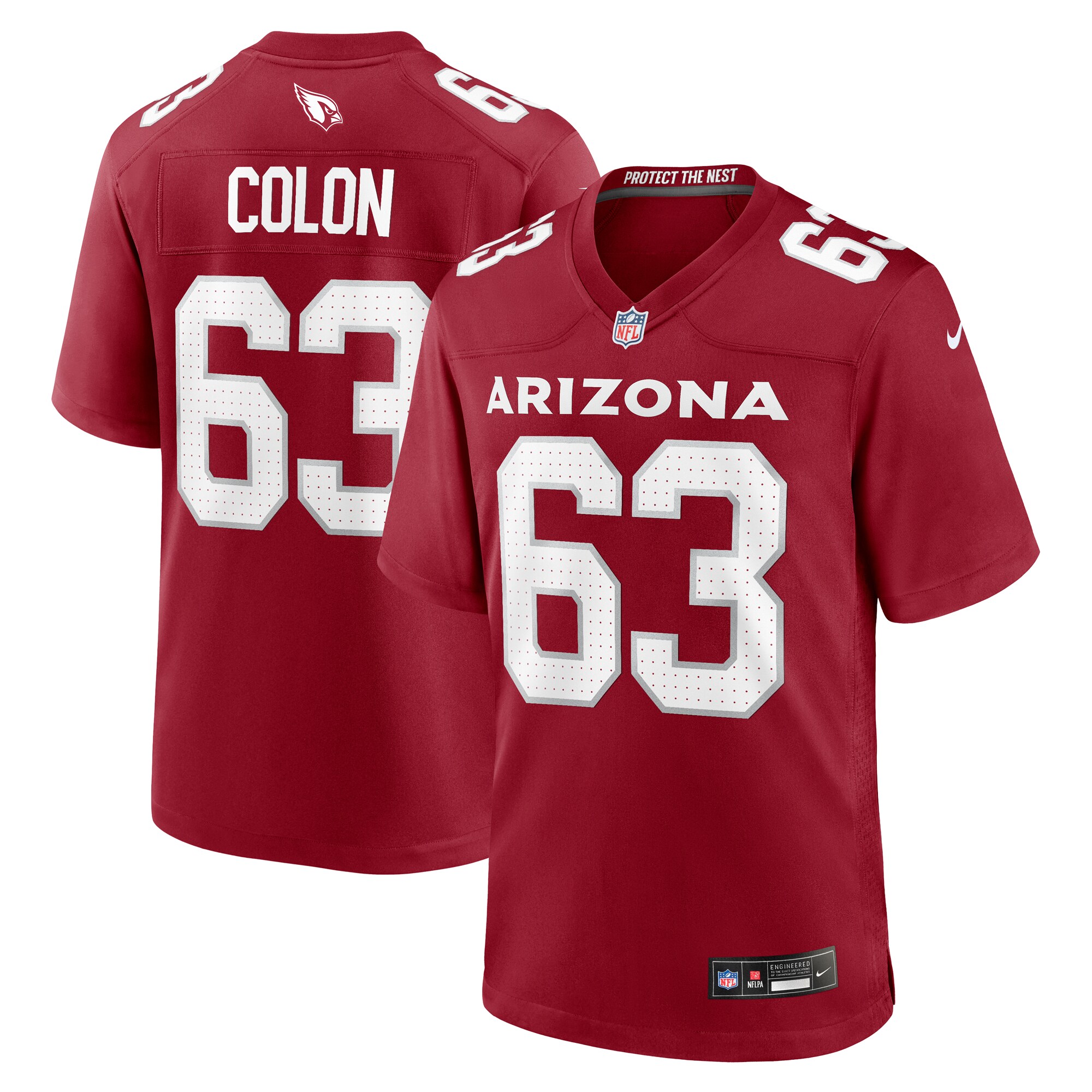 Men's Arizona Cardinals Trystan Colon Cardinal Team Game Jersey JS6682 nicesnker