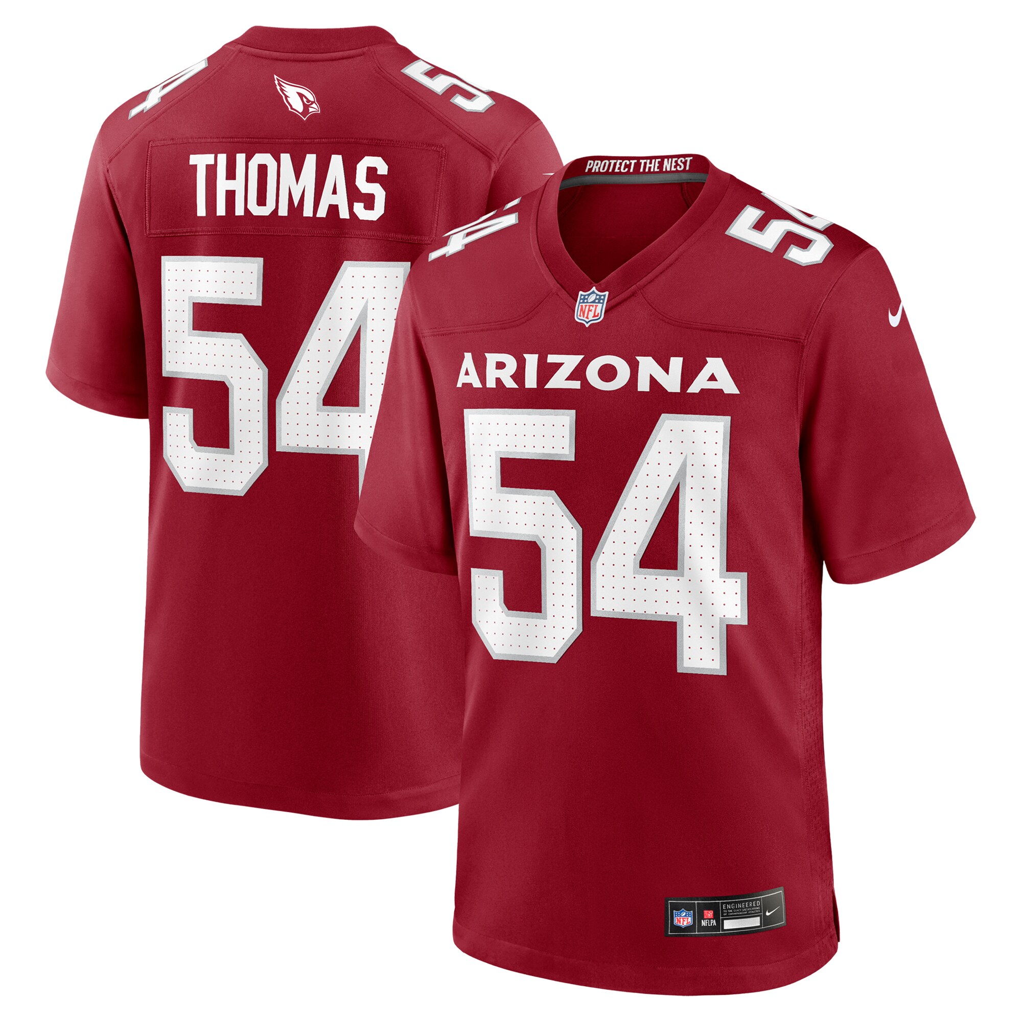 Men's Arizona Cardinals Xavier Thomas Cardinal Team Game Jersey JS2941 nicesnker