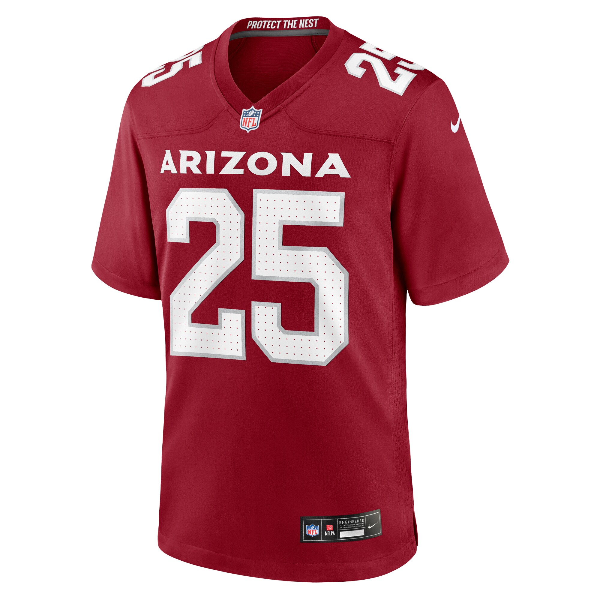 Alternative view of Men's Arizona Cardinals Zaven Collins Cardinal Home Game Jersey JS5455 nicesnker