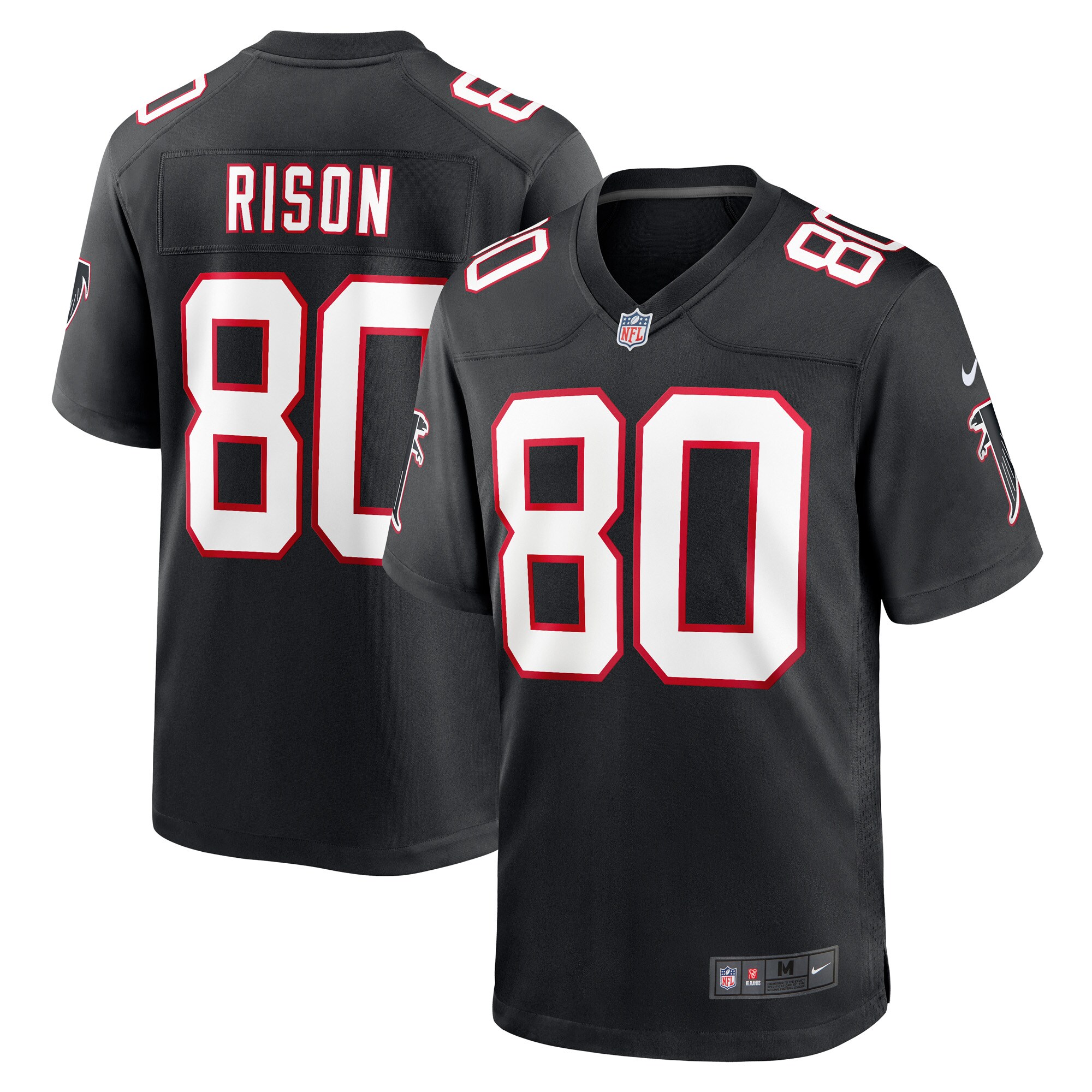 Men's Atlanta Falcons Andre Rison Black Retired Player Jersey JS6861 nicesnker