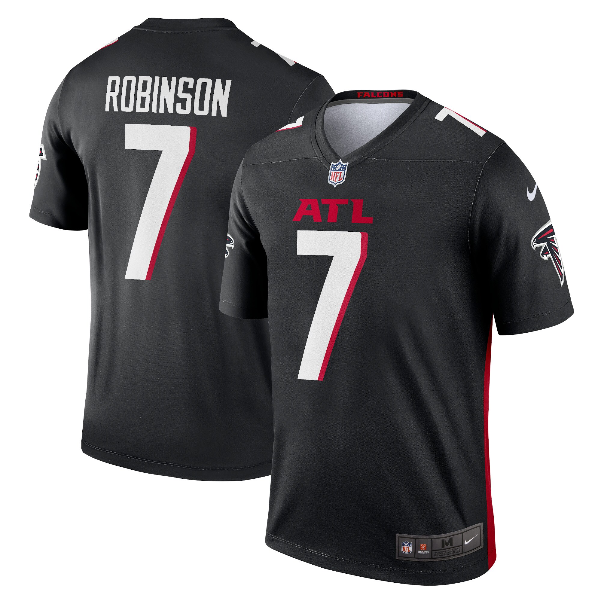 Men's Atlanta Falcons Bijan Robinson Black Team Legend Player Performance Top JS4738 nicesnker