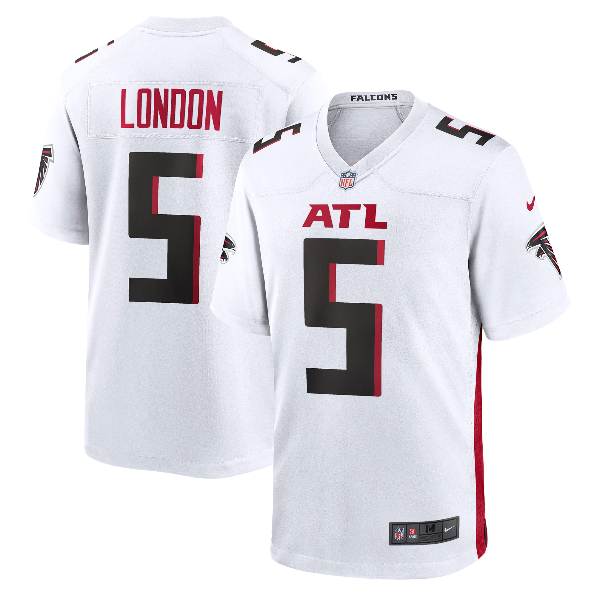 Men's Atlanta Falcons Drake London White Away Game Player Jersey JS1906 nicesnker
