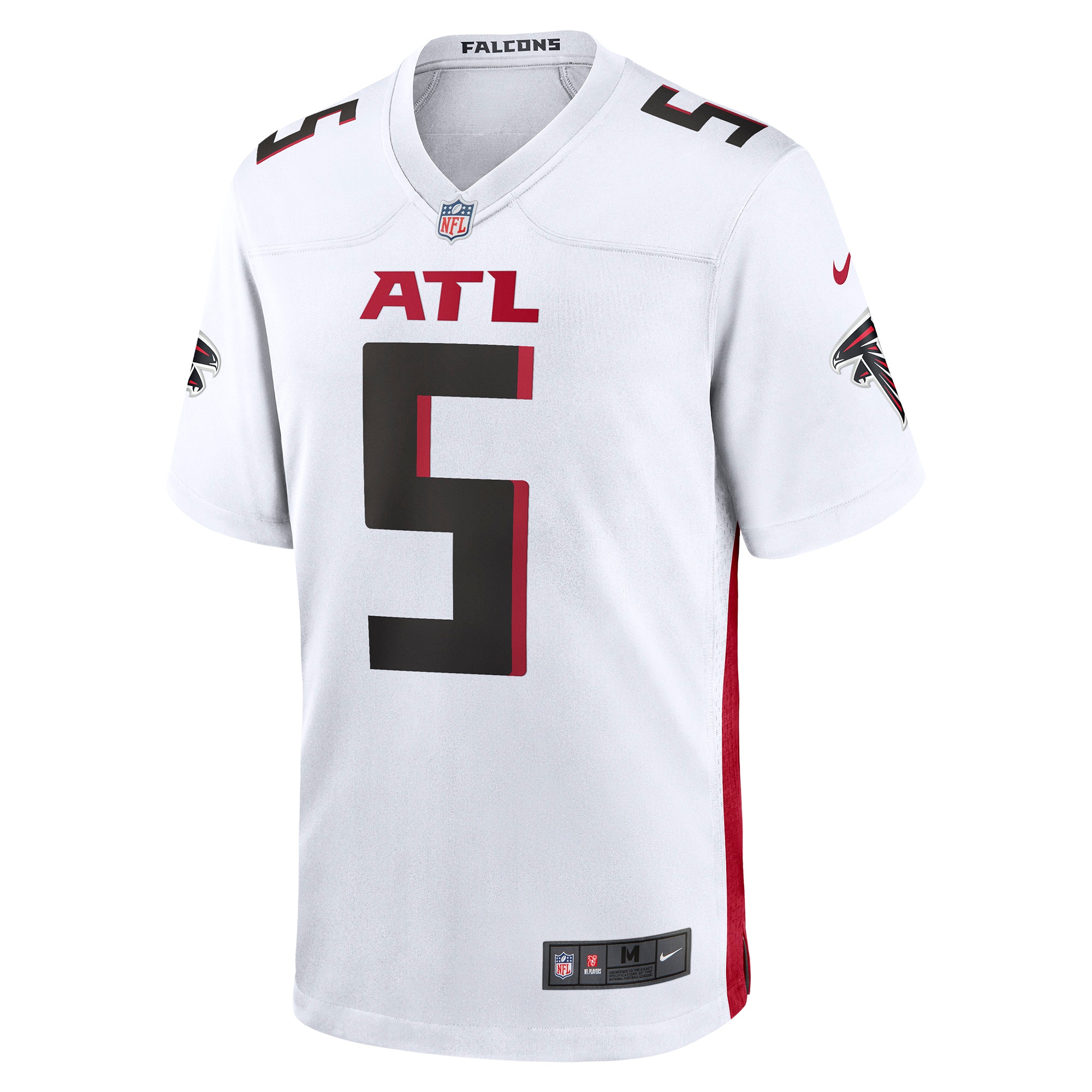Alternative view of Men's Atlanta Falcons Drake London White Away Game Player Jersey JS1906 nicesnker