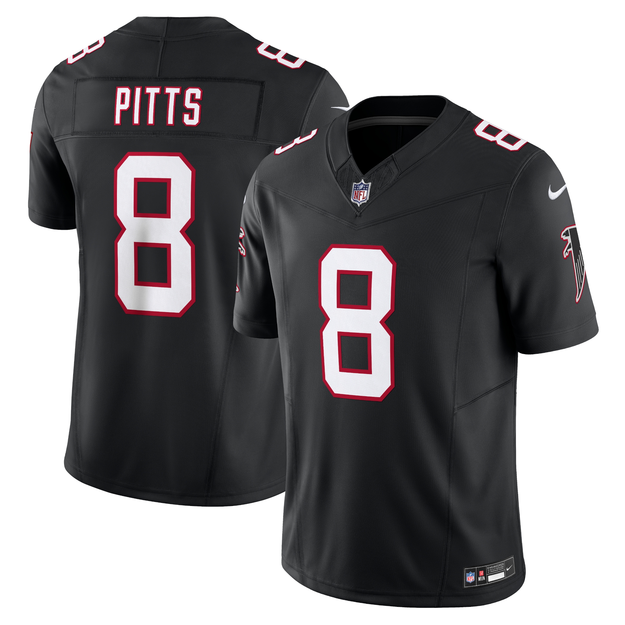 Men's Atlanta Falcons Kyle Pitts Black Vapor F.U.S.E. Limited Jersey JS6219 nicesnker
