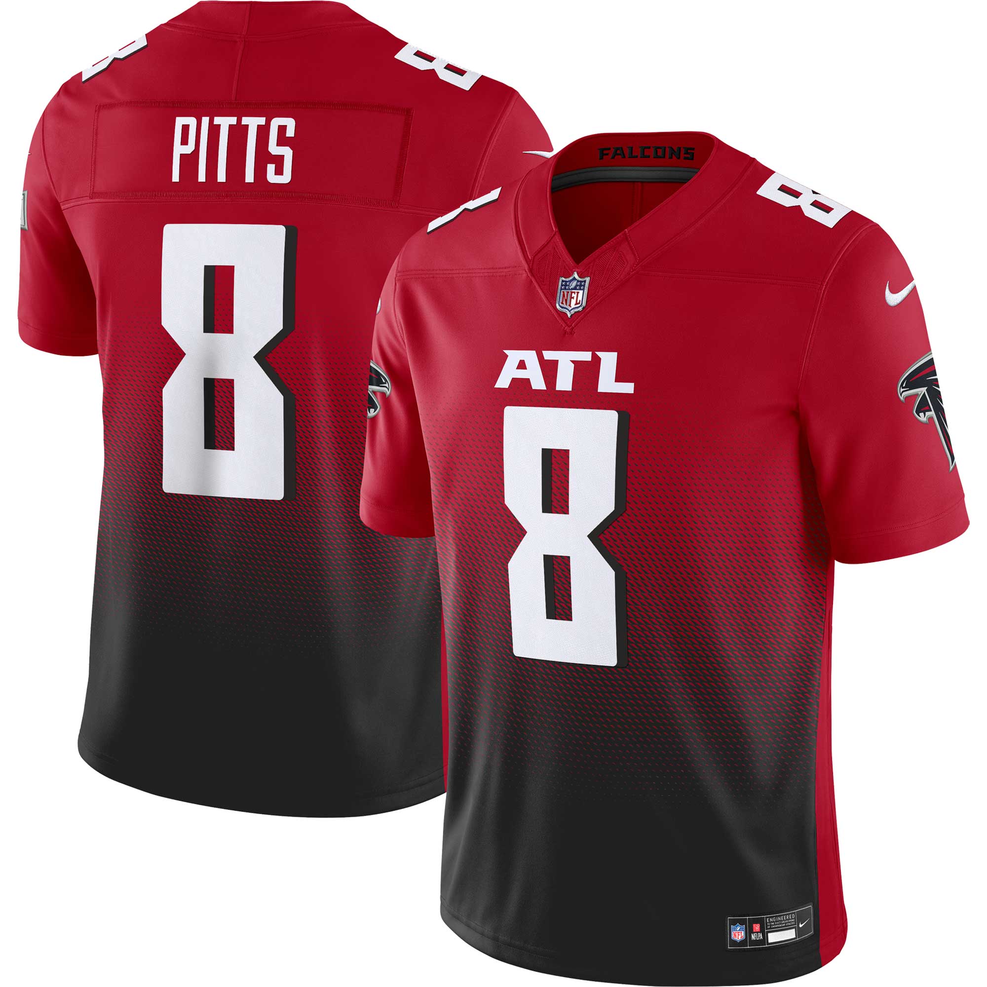 Men's Atlanta Falcons Kyle Pitts Red Vapor F.U.S.E. Limited Jersey JS5307 nicesnker