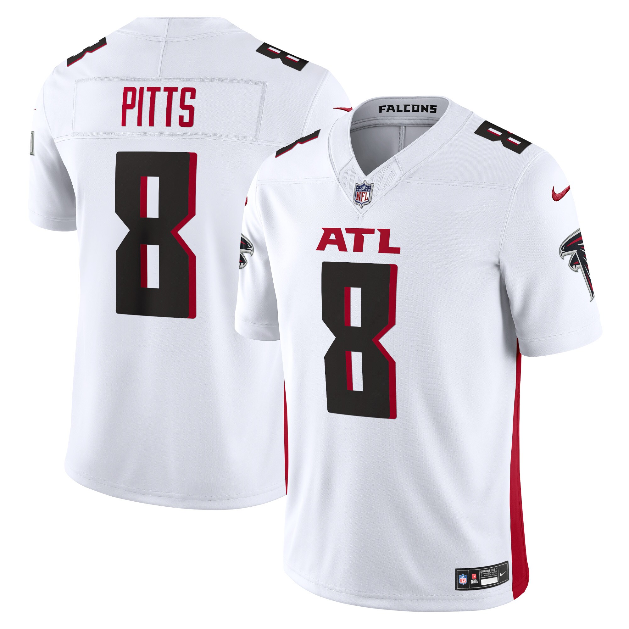 Men's Atlanta Falcons Kyle Pitts White Vapor F.U.S.E. Limited Jersey JS8708 nicesnker
