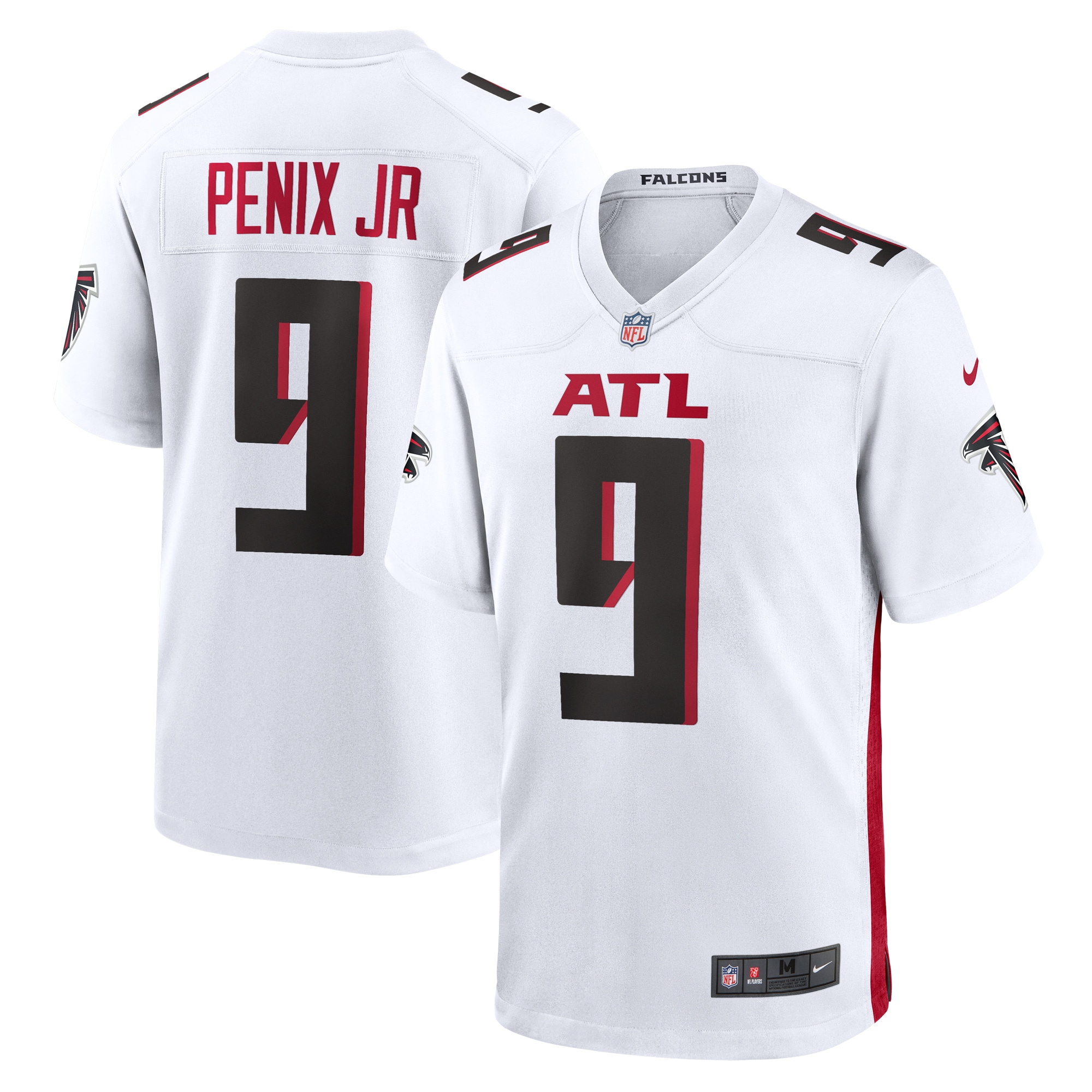 Men's Atlanta Falcons Michael Penix Jr. White Game Jersey JS4041 nicesnker