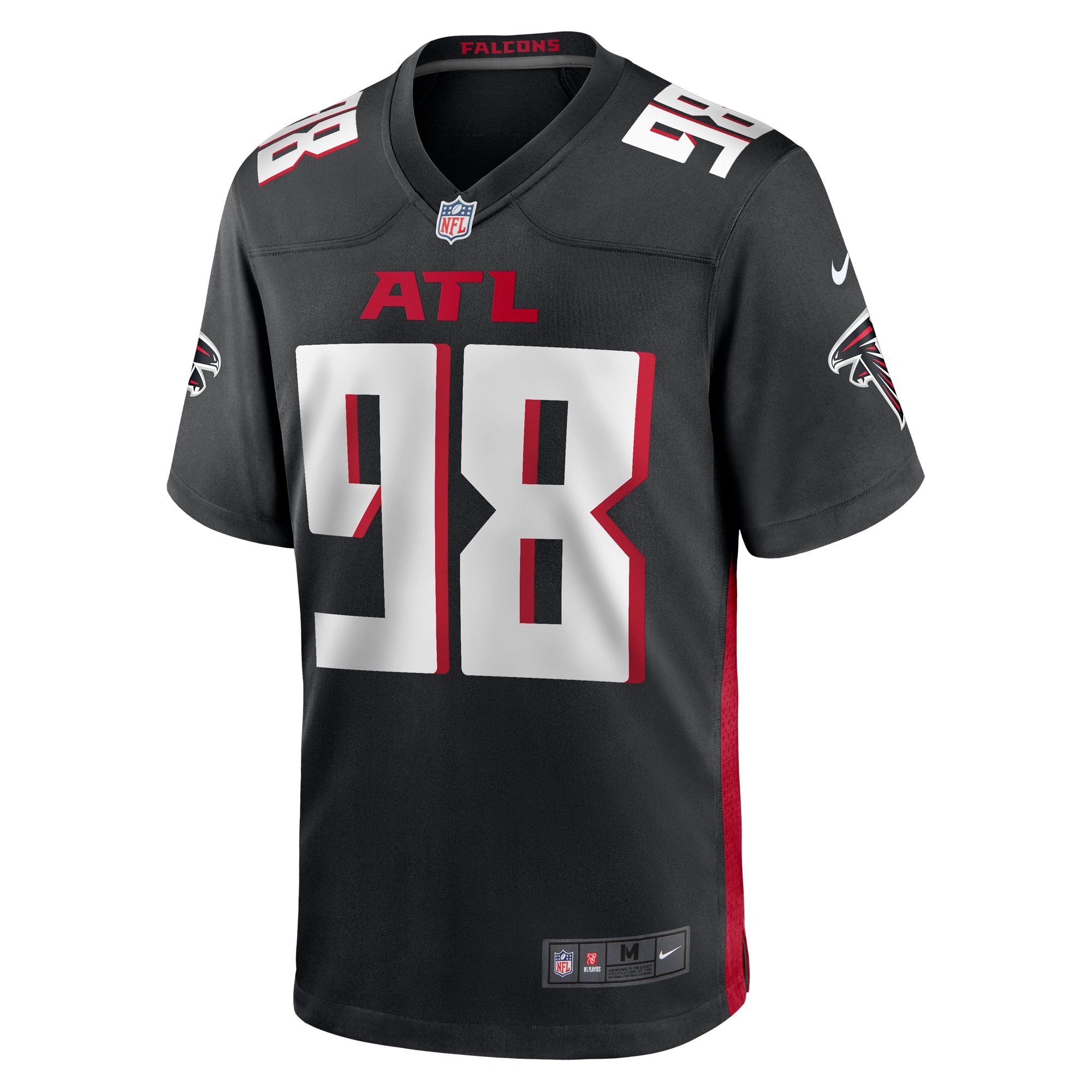Alternative view of Men's Atlanta Falcons Timmy Horne Black Game Player Jersey JS6897 nicesnker