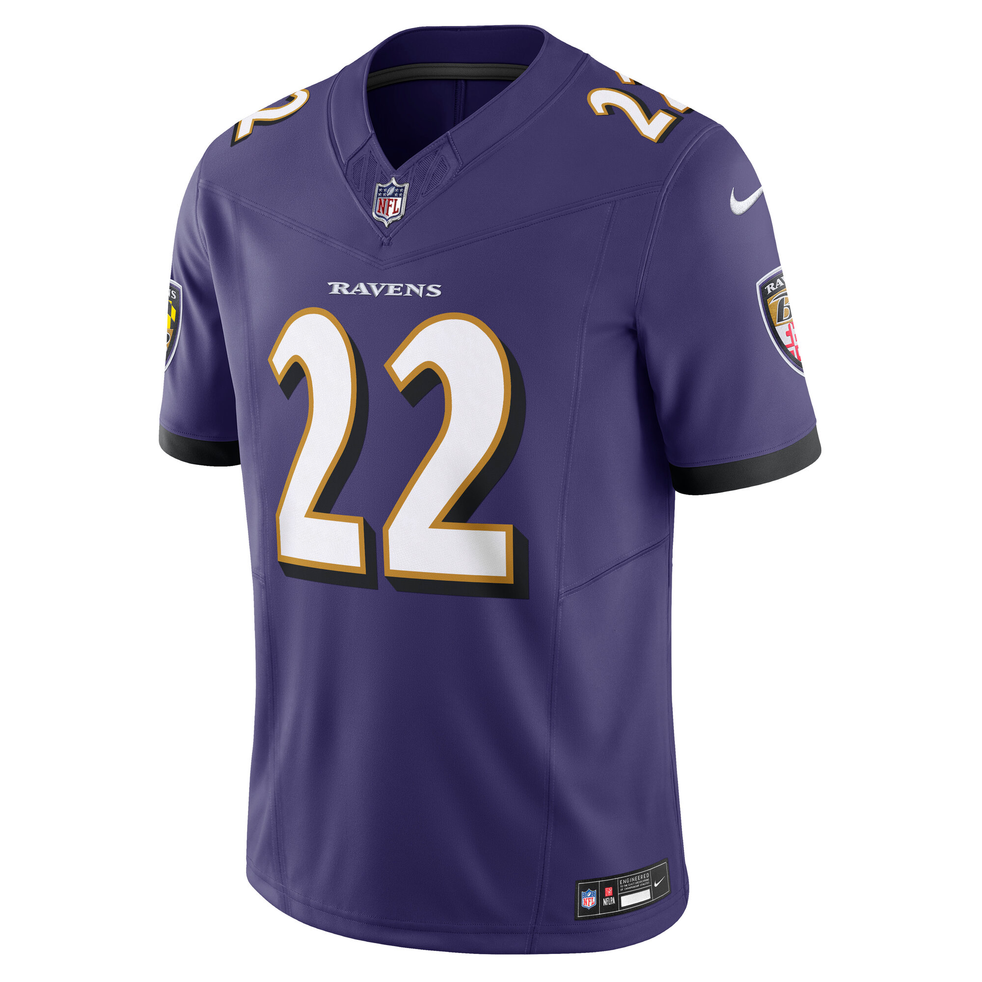 Alternative view of Men's Baltimore Ravens Derrick Henry Purple Vapor F.U.S.E. Limited Jersey JS4989 nicesnker