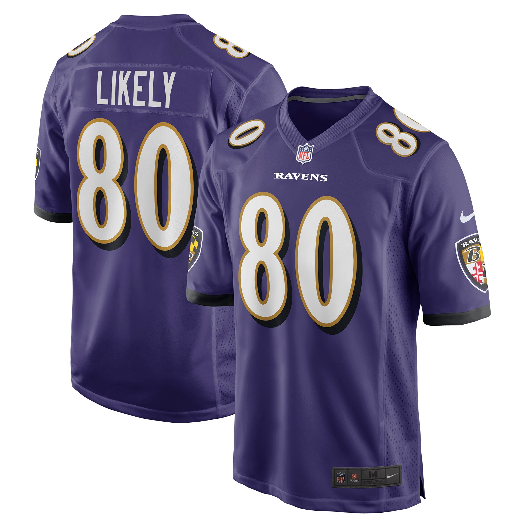 Men's Baltimore Ravens Isaiah Likely Purple Player Game Jersey JS4521 nicesnker