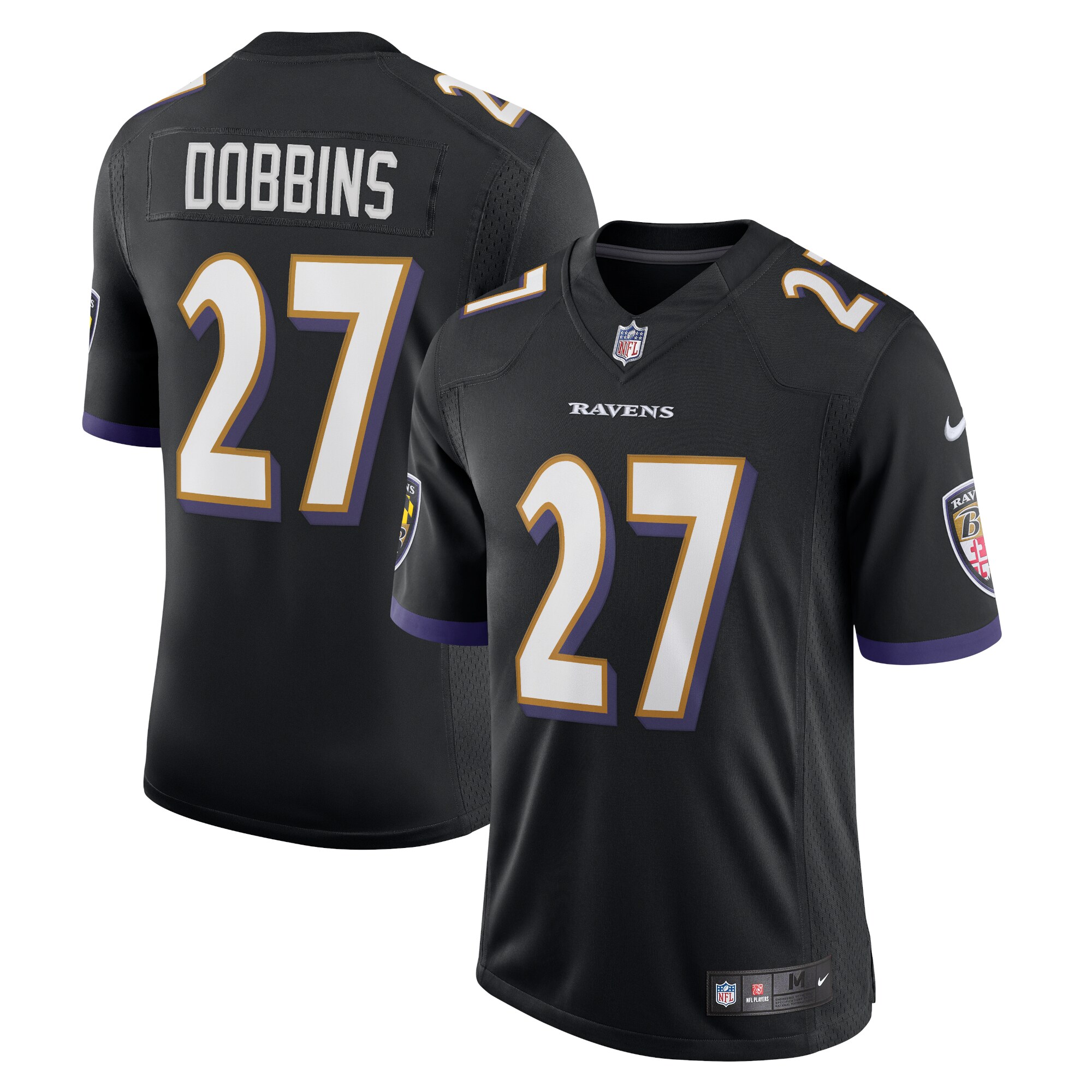 Men's Baltimore Ravens J.K. Dobbins Black Vapor Limited Jersey JS1320 nicesnker