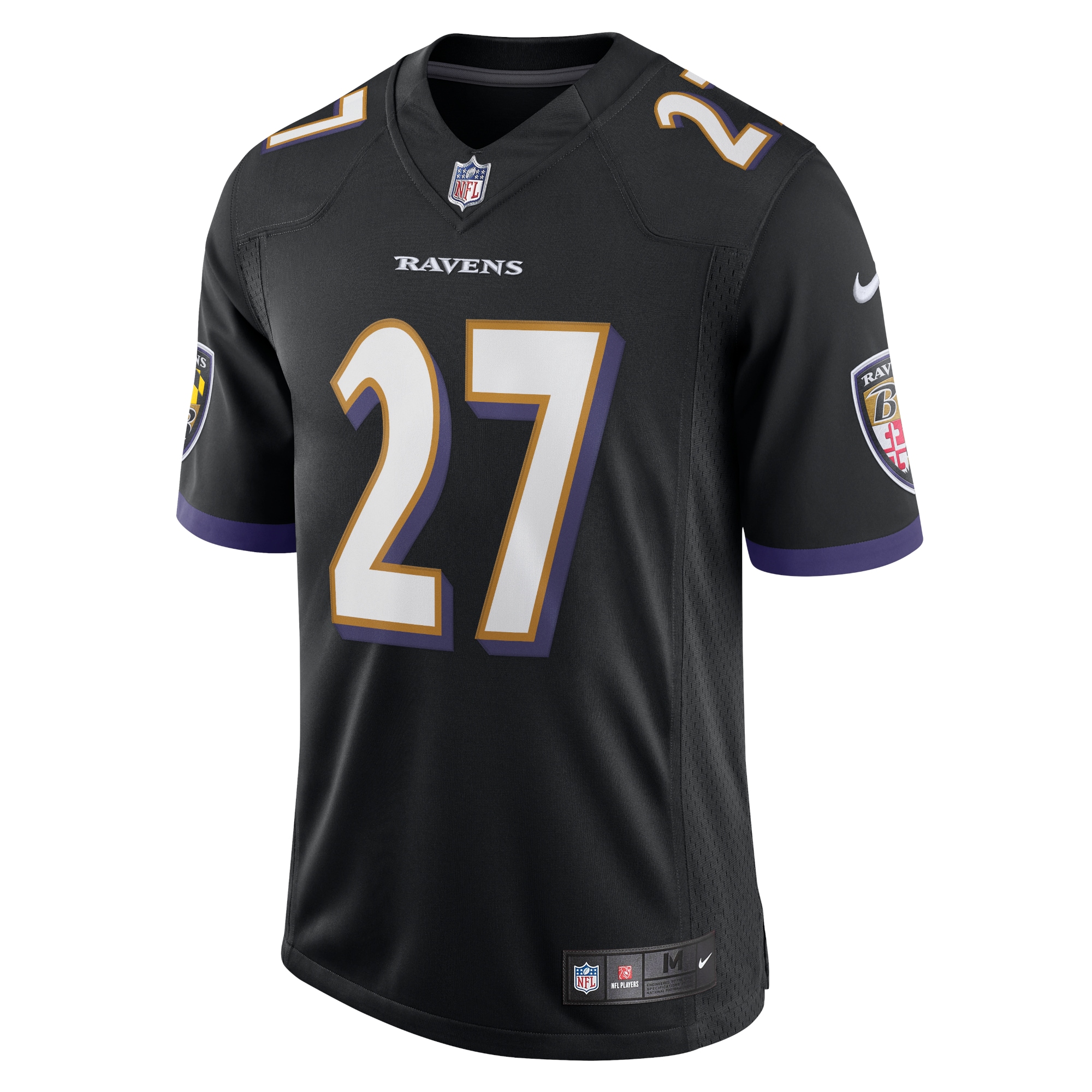 Alternative view of Men's Baltimore Ravens J.K. Dobbins Black Vapor Limited Jersey JS1320 nicesnker