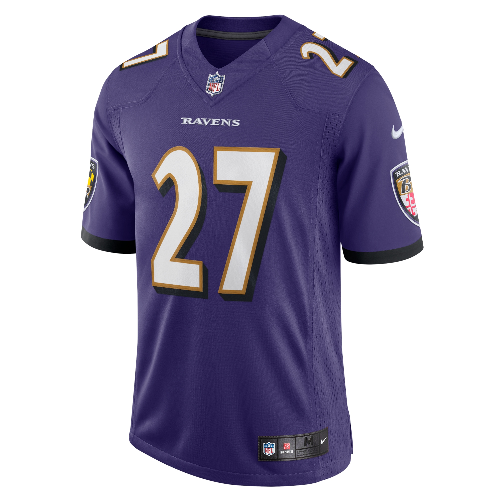 Alternative view of Men's Baltimore Ravens J.K. Dobbins Purple Vapor Limited Jersey JS4170 nicesnker
