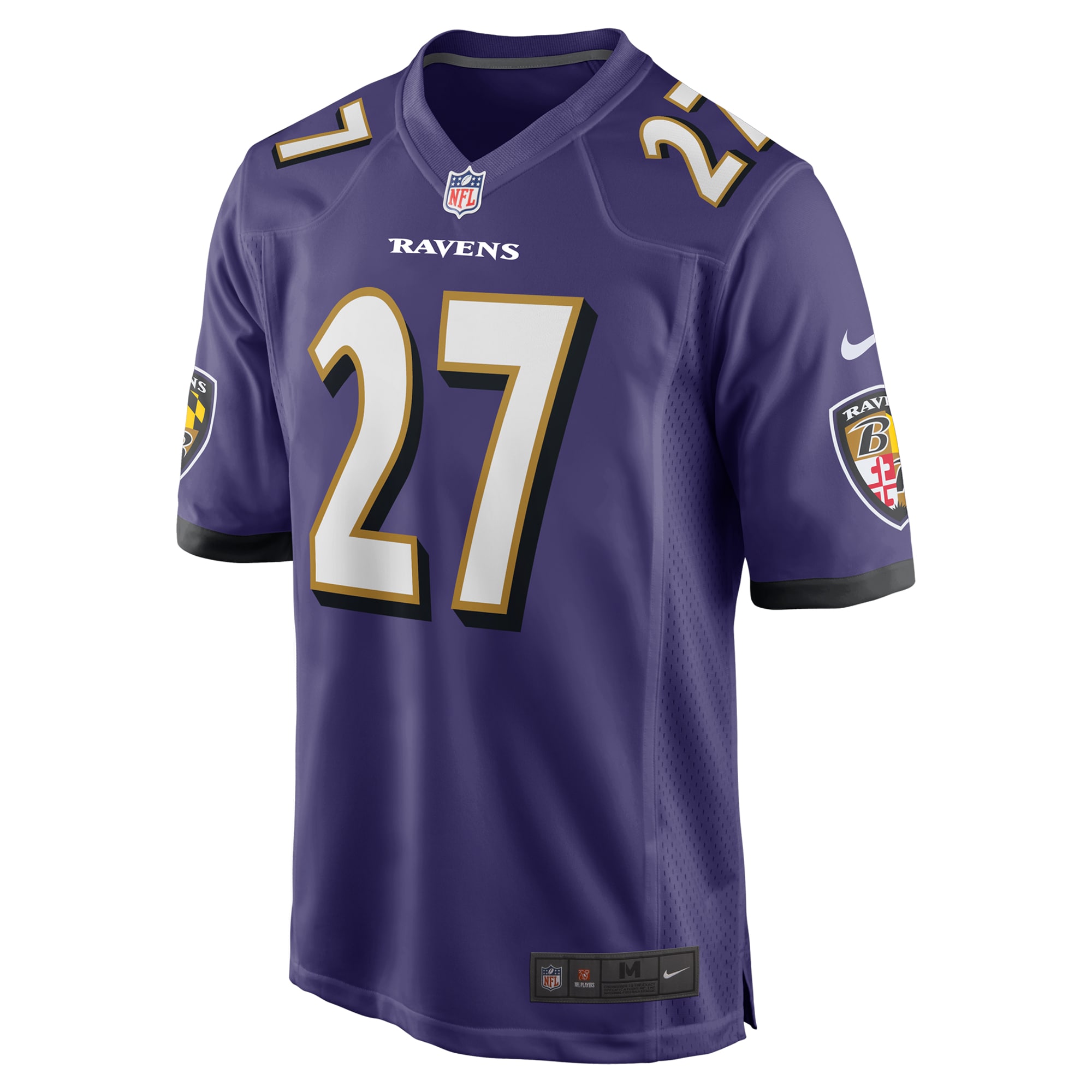 Alternative view of Men's Baltimore Ravens T.J. Tampa Purple Team Game Jersey JS4651 nicesnker