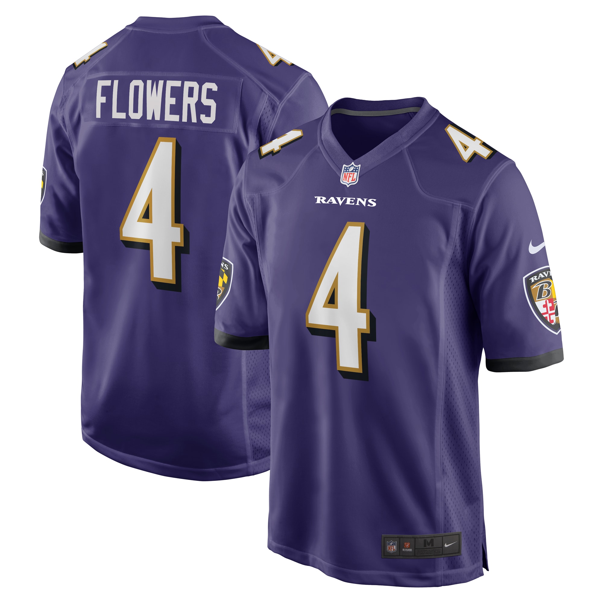 Men's Baltimore Ravens Zay Flowers Purple Game Jersey JS6043 nicesnker